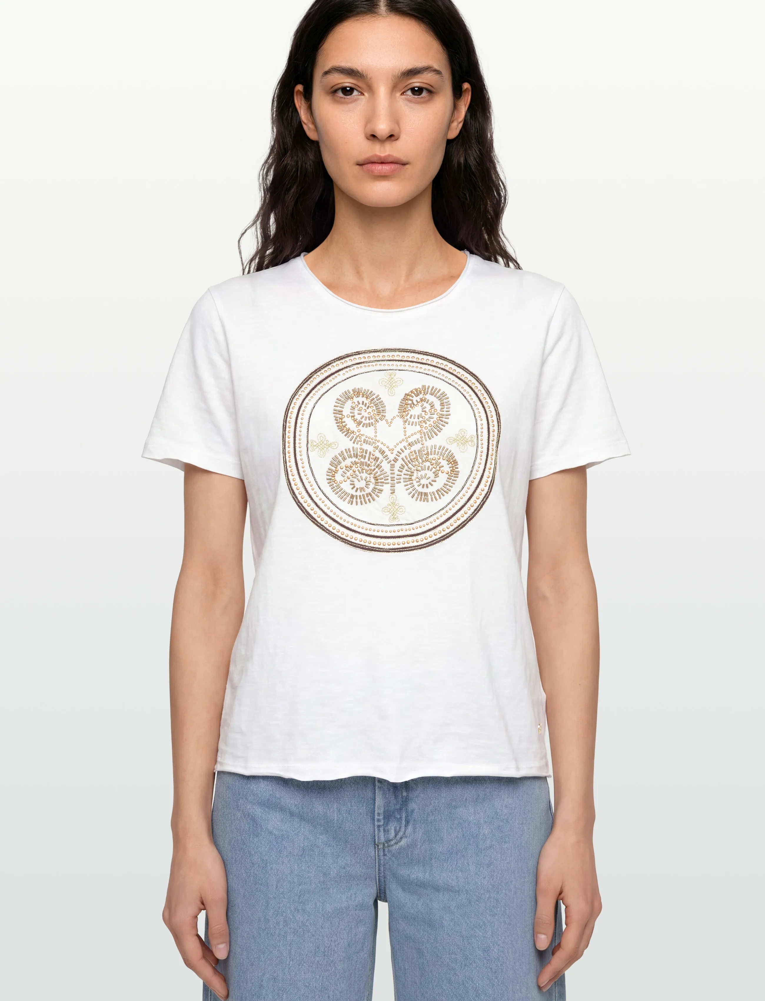 Mmzano O-Ss Embroidery Tee 2