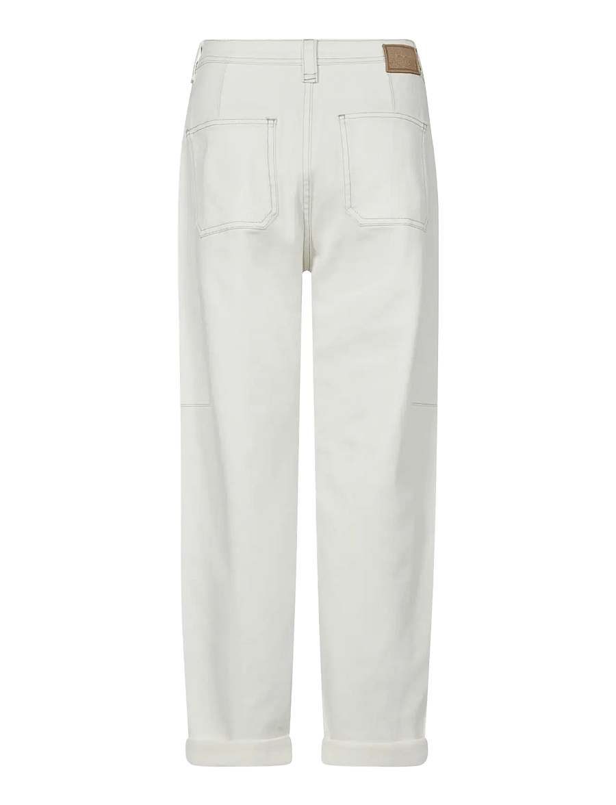 MOS MOSH - MMAymen Melo Pant - barrel-farkut - white - 2