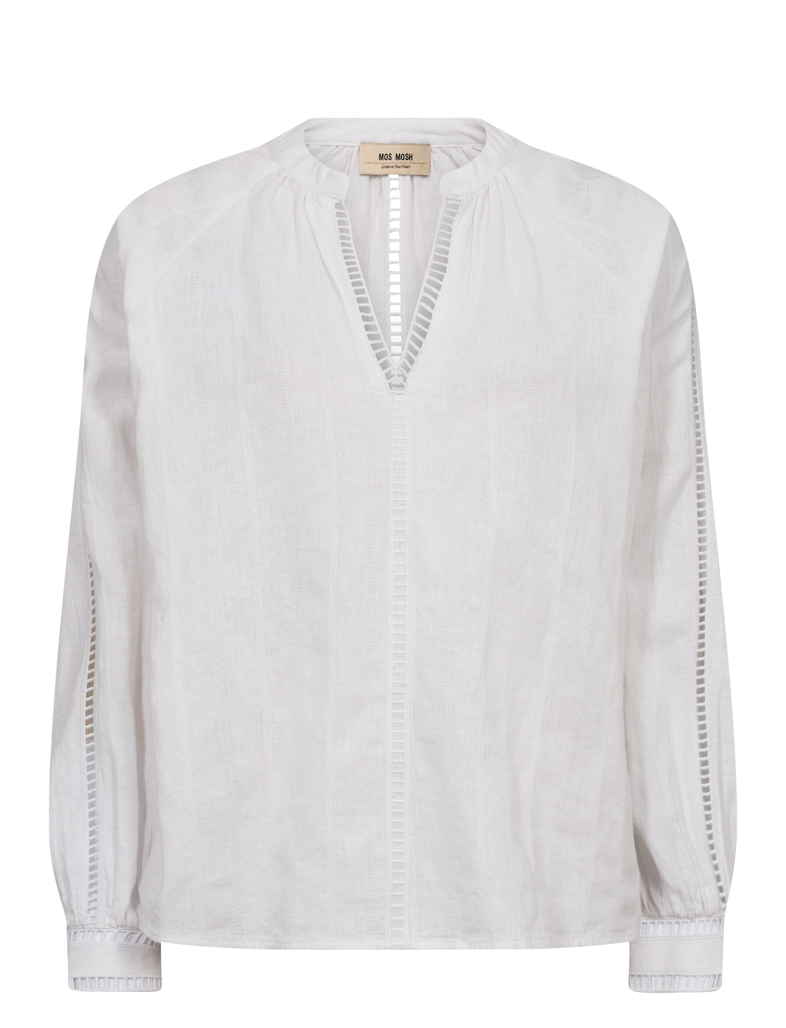 MOS MOSH Mmzeina Linen Bluse Weiß - S - Damen