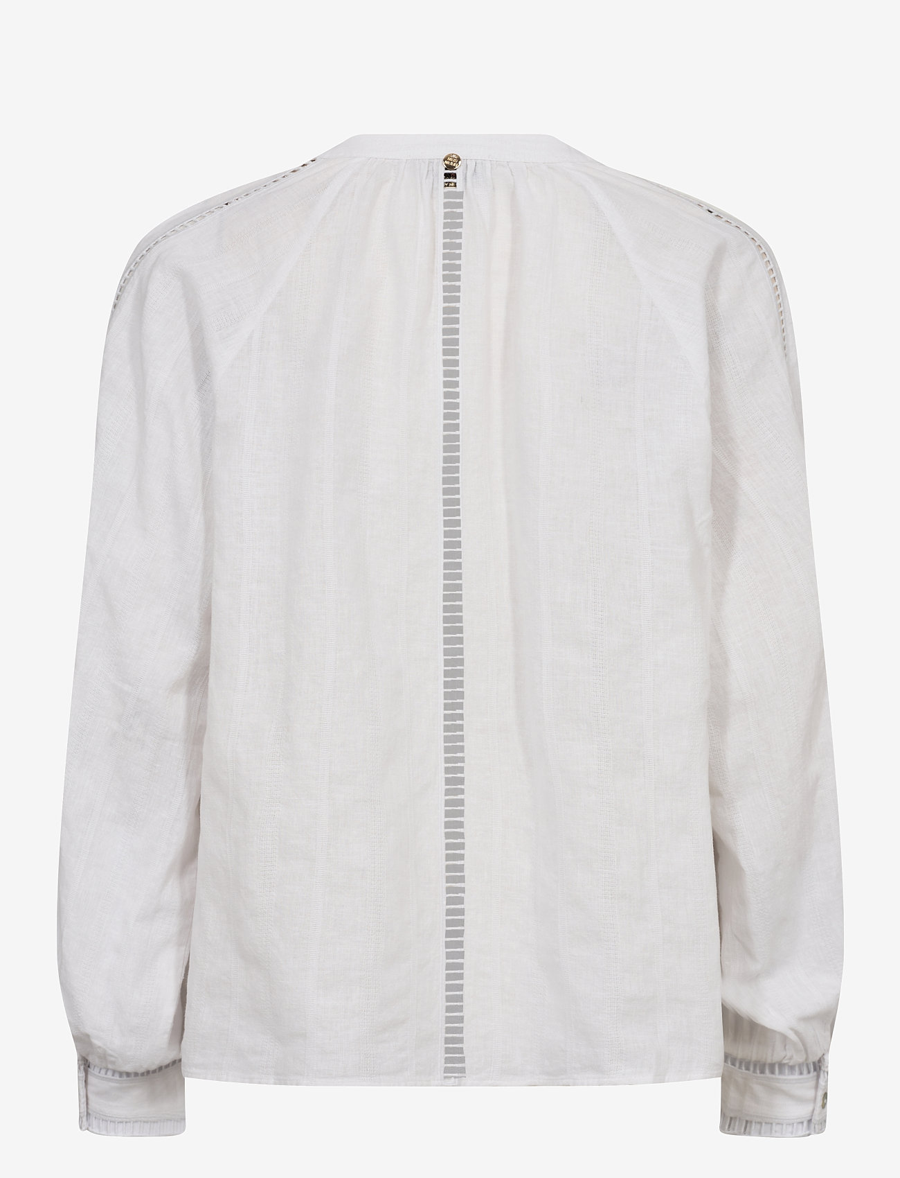 MOS MOSH - MMZeina Linen Blouse - langærmede bluser - white - 1