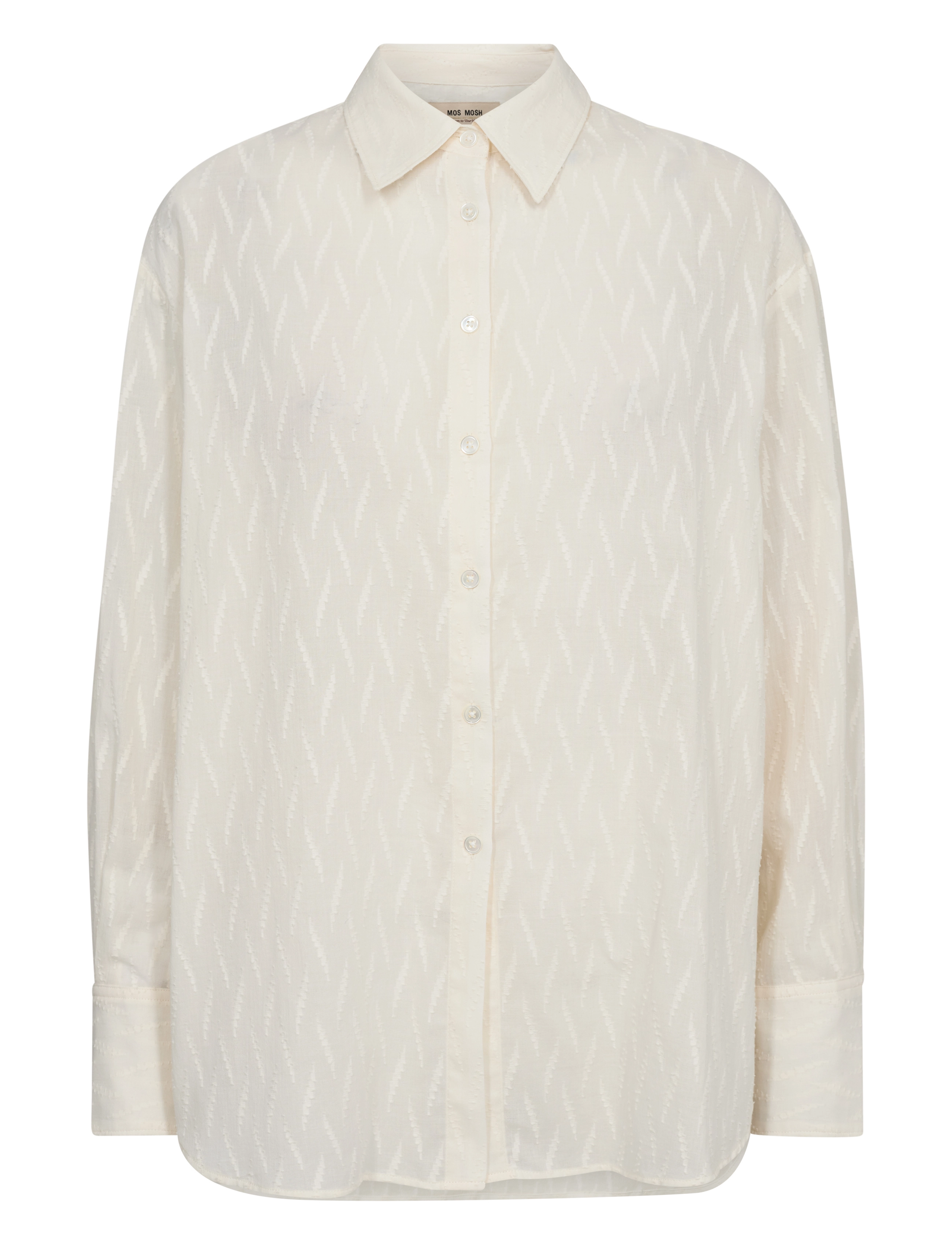 MOS MOSH MMBritze Cotton Shirt - Tøj - ECRU / cream