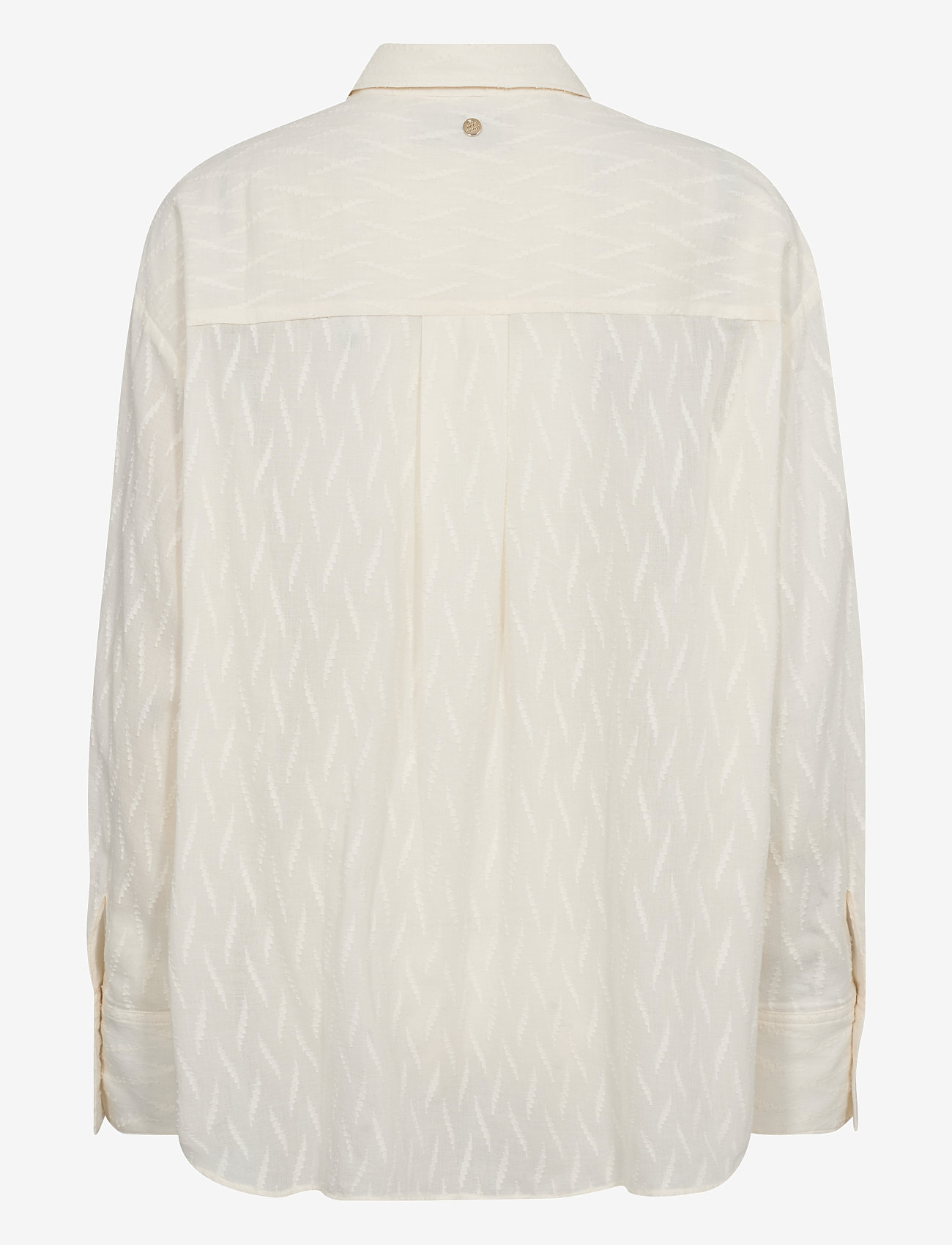 MOS MOSH - MMBritze Cotton Shirt - långärmade skjortor - ecru - 1