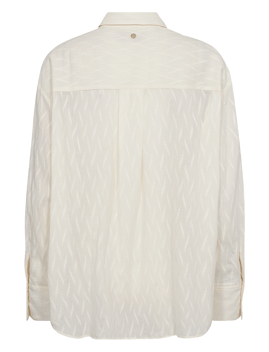 MOS MOSH - MMBritze Cotton Shirt - langärmlige hemden - ecru - 1