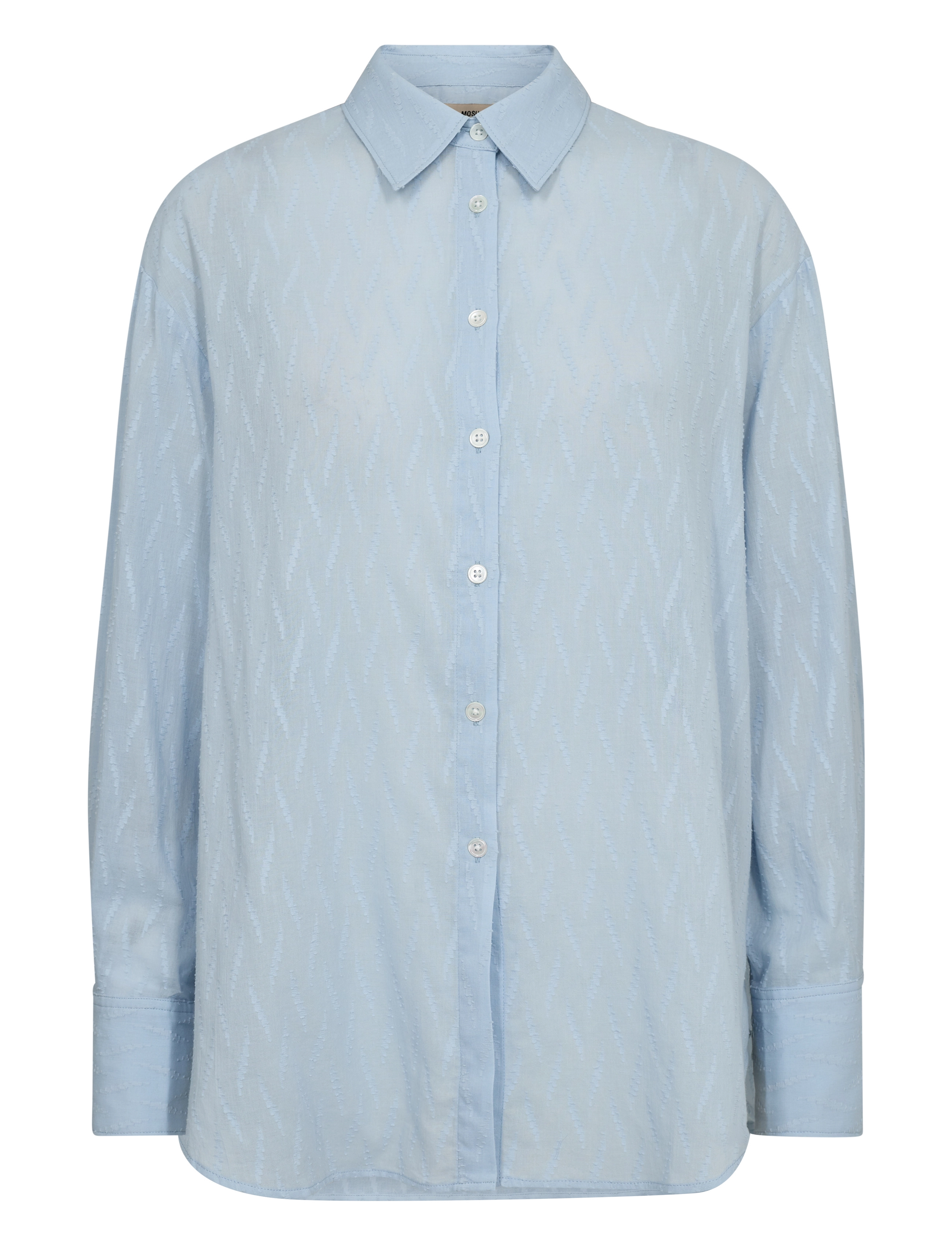 MOS MOSH Mmbritze Baumwolle Shirt Blau - L - Damen