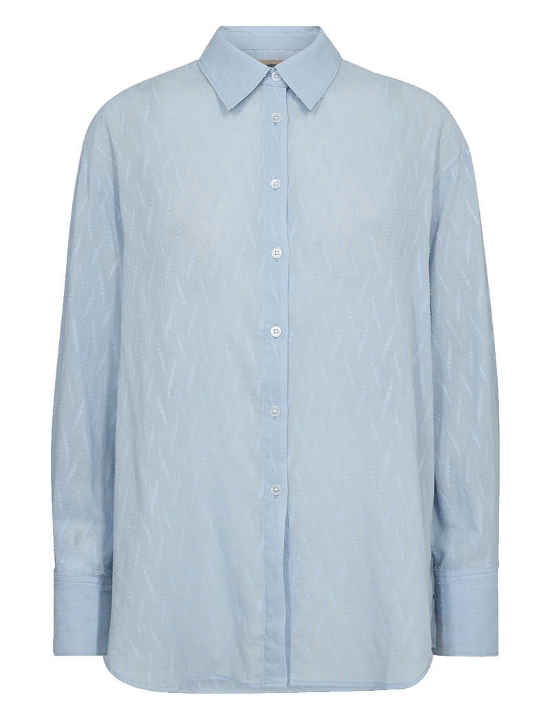 MOS MOSH - MMBritze Cotton Shirt - langärmlige hemden - skyway - 0