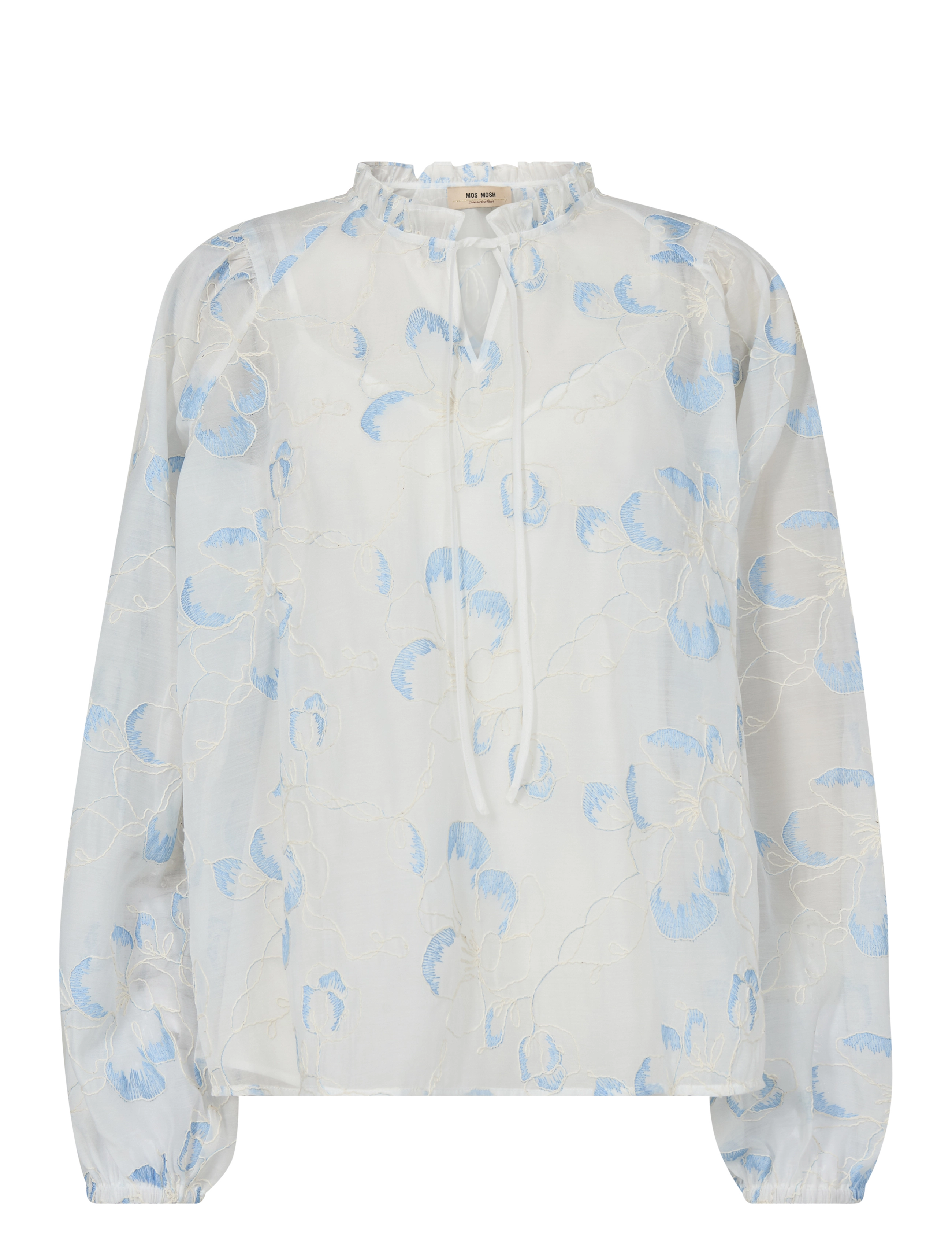 MOS MOSH Mmeisara Flob Bluse Weiß - XS - Damen