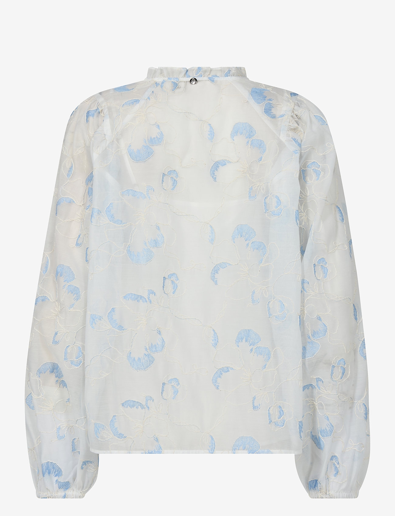 MOS MOSH - MMEisara Flob Blouse - langærmede bluser - white - 1