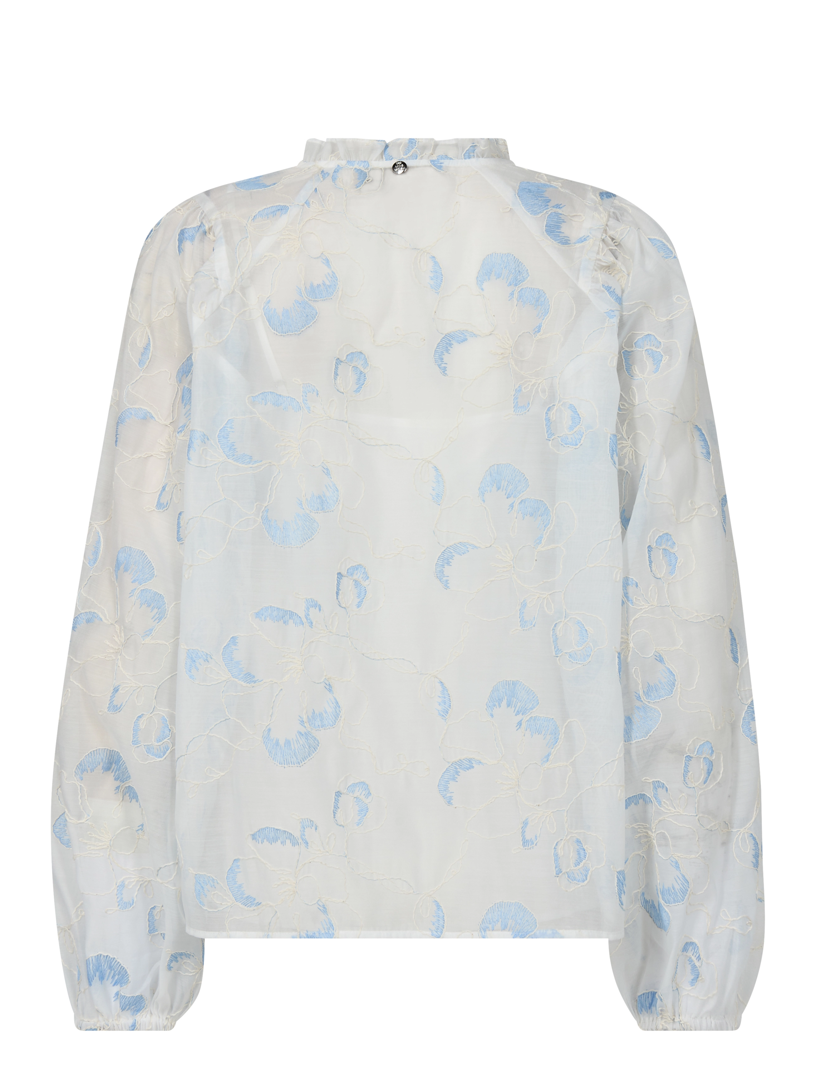 MOS MOSH - MMEisara Flob Blouse - pikkade varrukatega pluusid - white - 1
