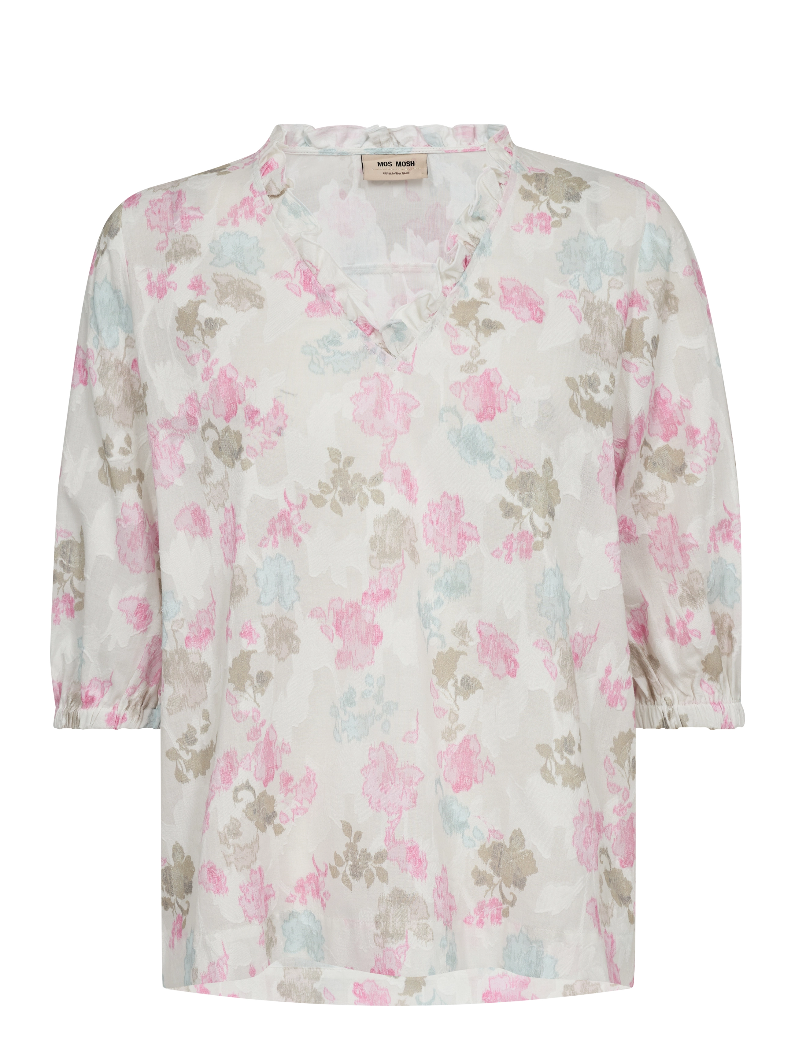 MOS MOSH Mmizaa Ewa Blouse, M, Blouses, Weiß - Short-sleeved, Frauen