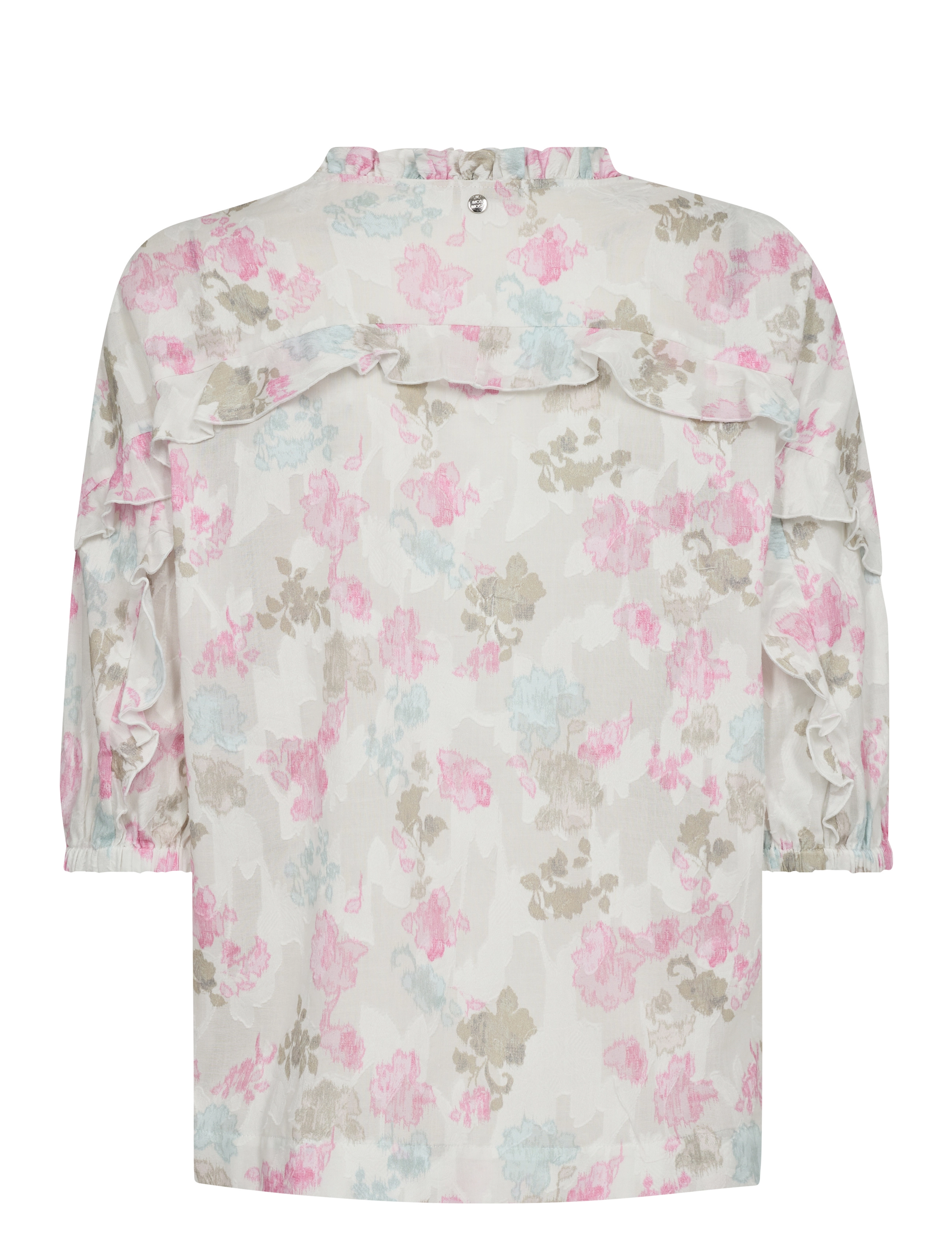 MOS MOSH - MMIzaa Ewa Blouse - kortermede bluser - ecru - 1