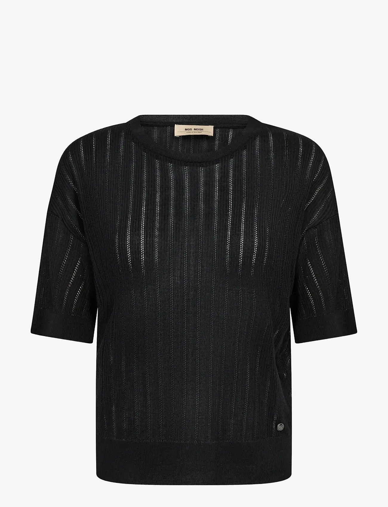 MOS MOSH - MMSwann O-SS Spring Tee - t-shirts - black - 0