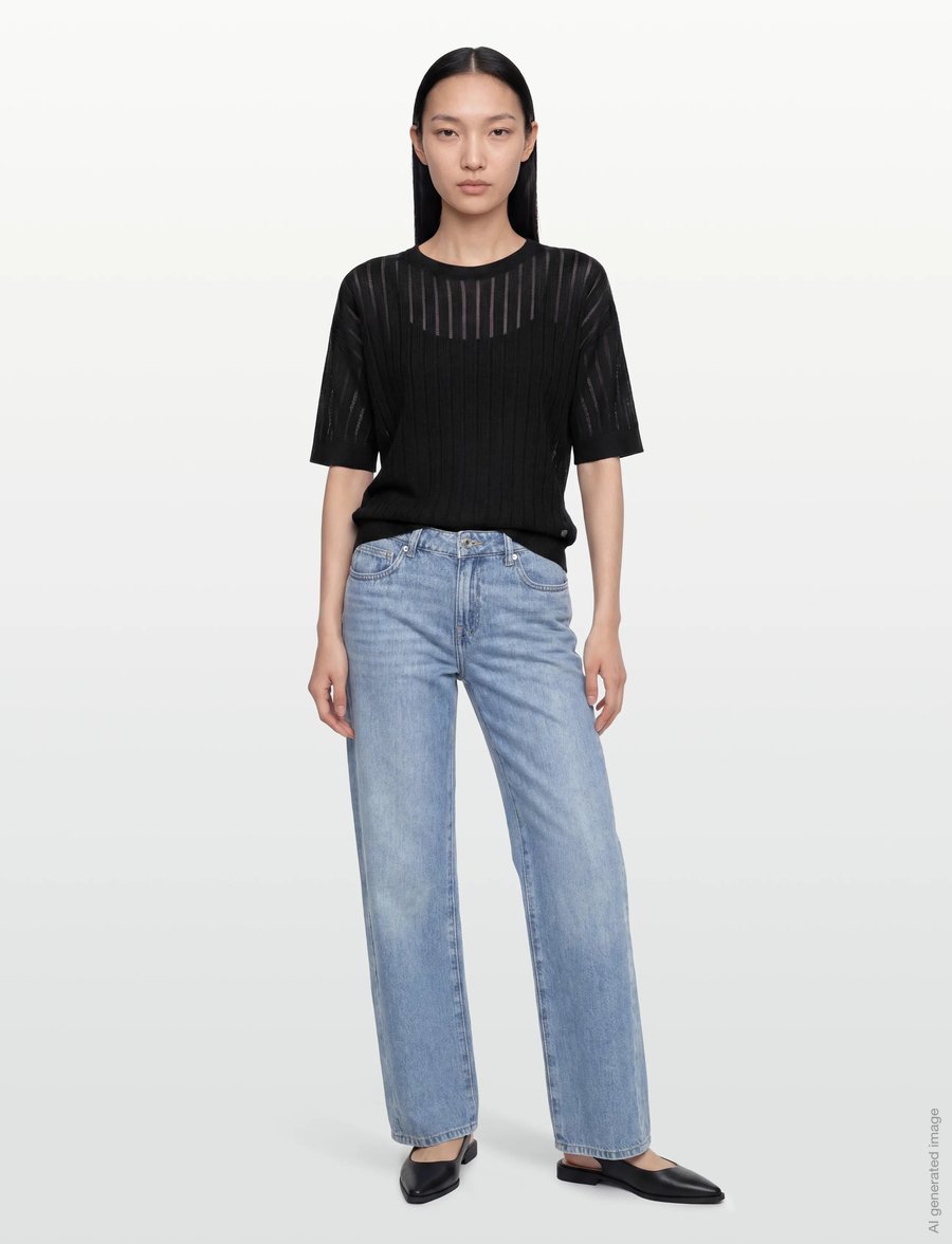 MOS MOSH - MMSwann O-SS Spring Tee - t-särgid - black - 0
