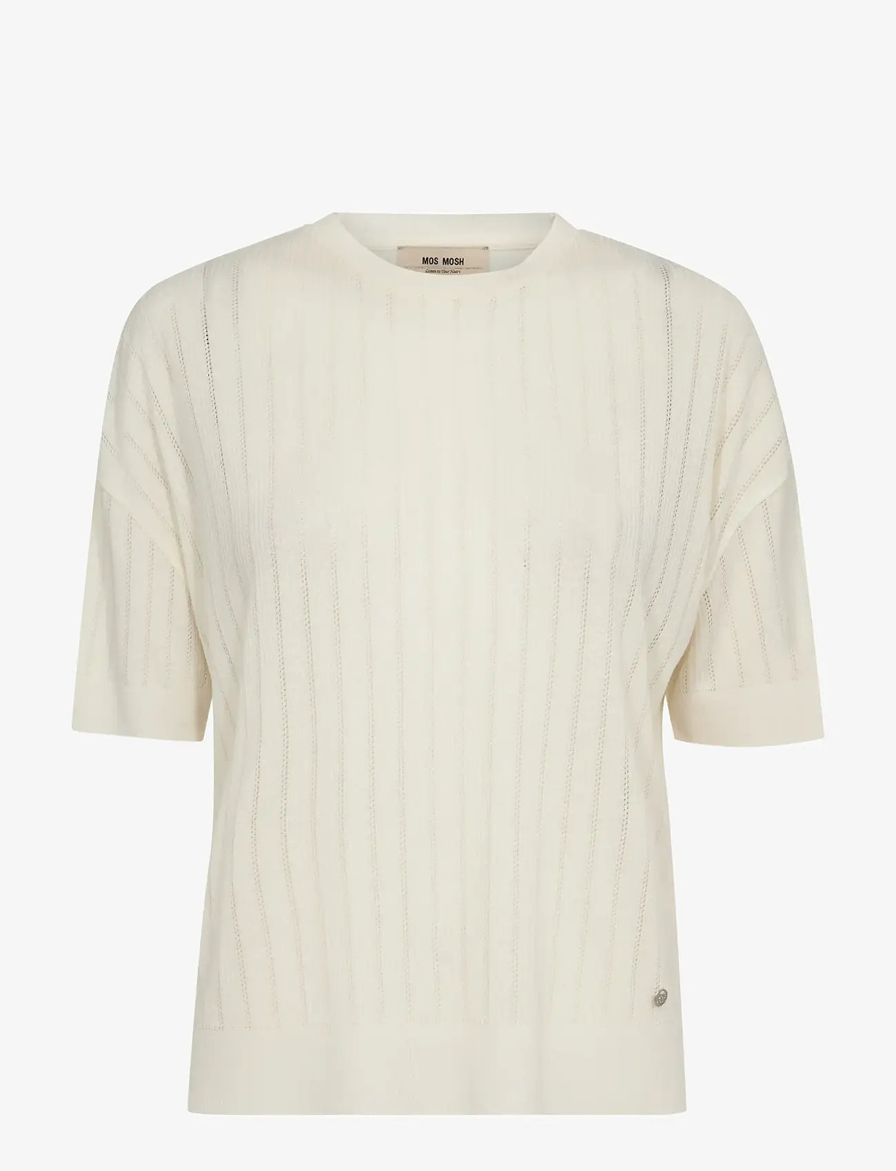 MOS MOSH - MMSwann O-SS Spring Tee - t-shirts - ecru - 0