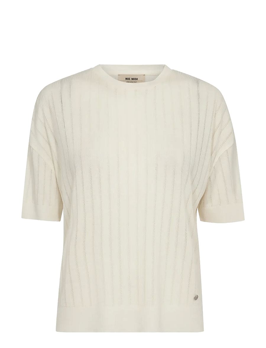 MOS MOSH - MMSwann O-SS Spring Tee - t-shirts - ecru - 1