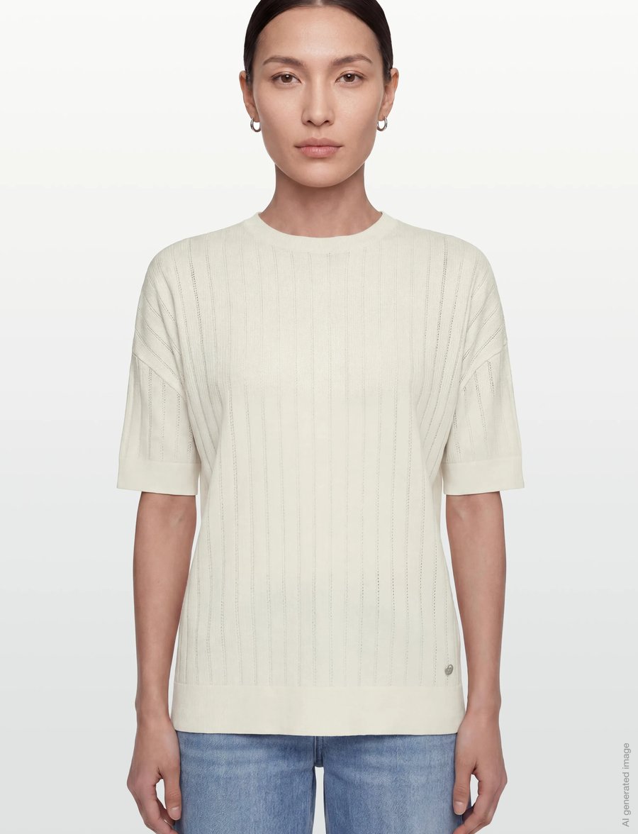 MOS MOSH - MMSwann O-SS Spring Tee - t-shirts - ecru - 3