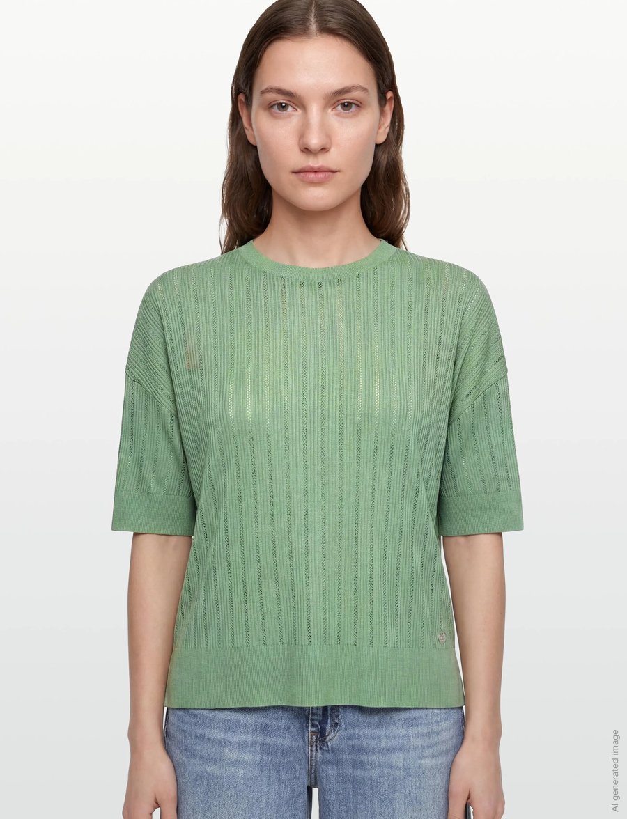 MOS MOSH - MMSwann O-SS Spring Tee - t-shirts - turf green - 3