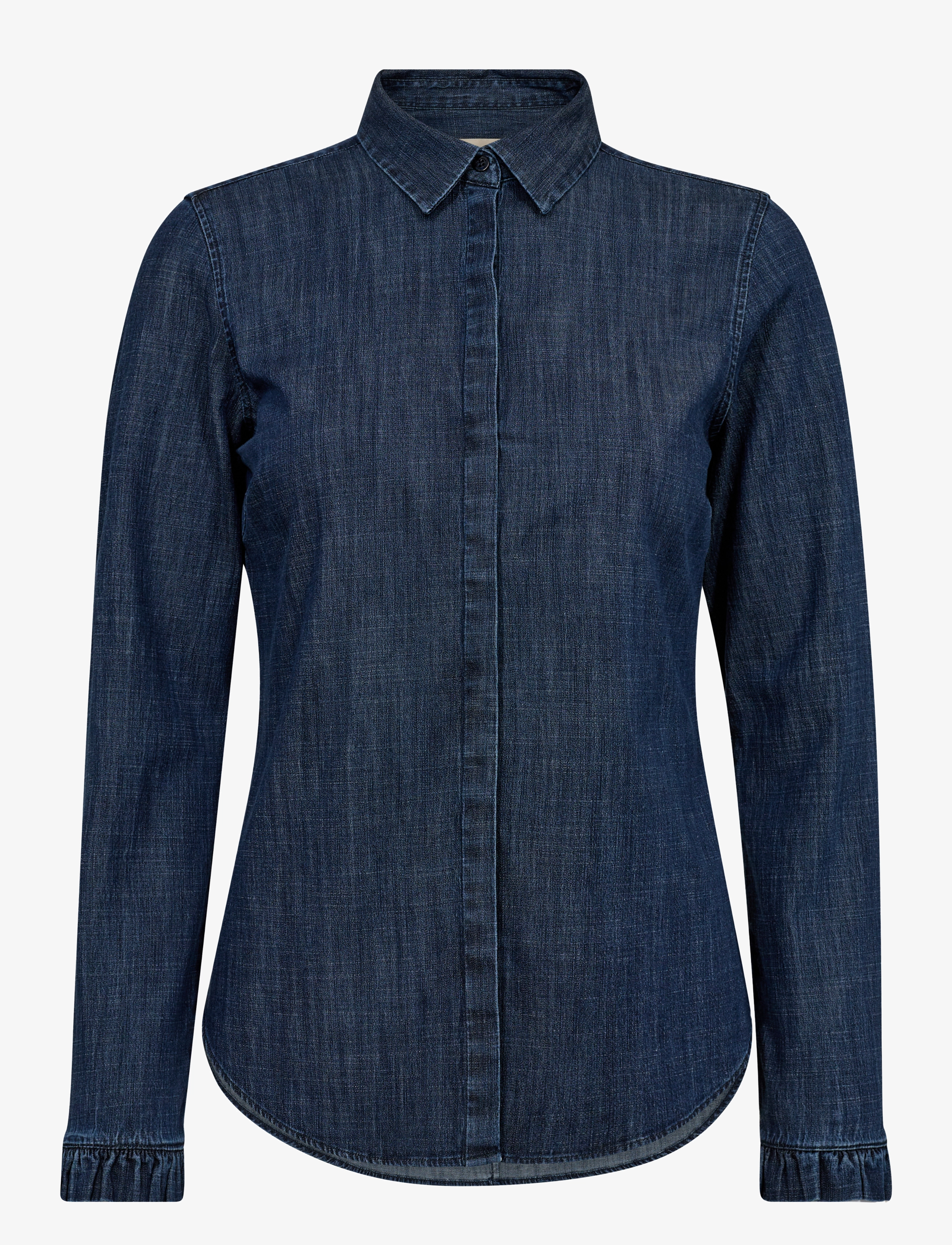 MOS MOSH Mmmattie Flip Denim Shirt Navy - S - Damen
