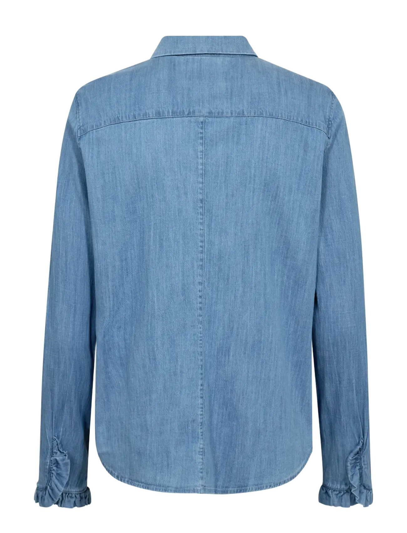 MOS MOSH - MMMattie Flip Denim Shirt - langärmlige hemden - mid blue - 2