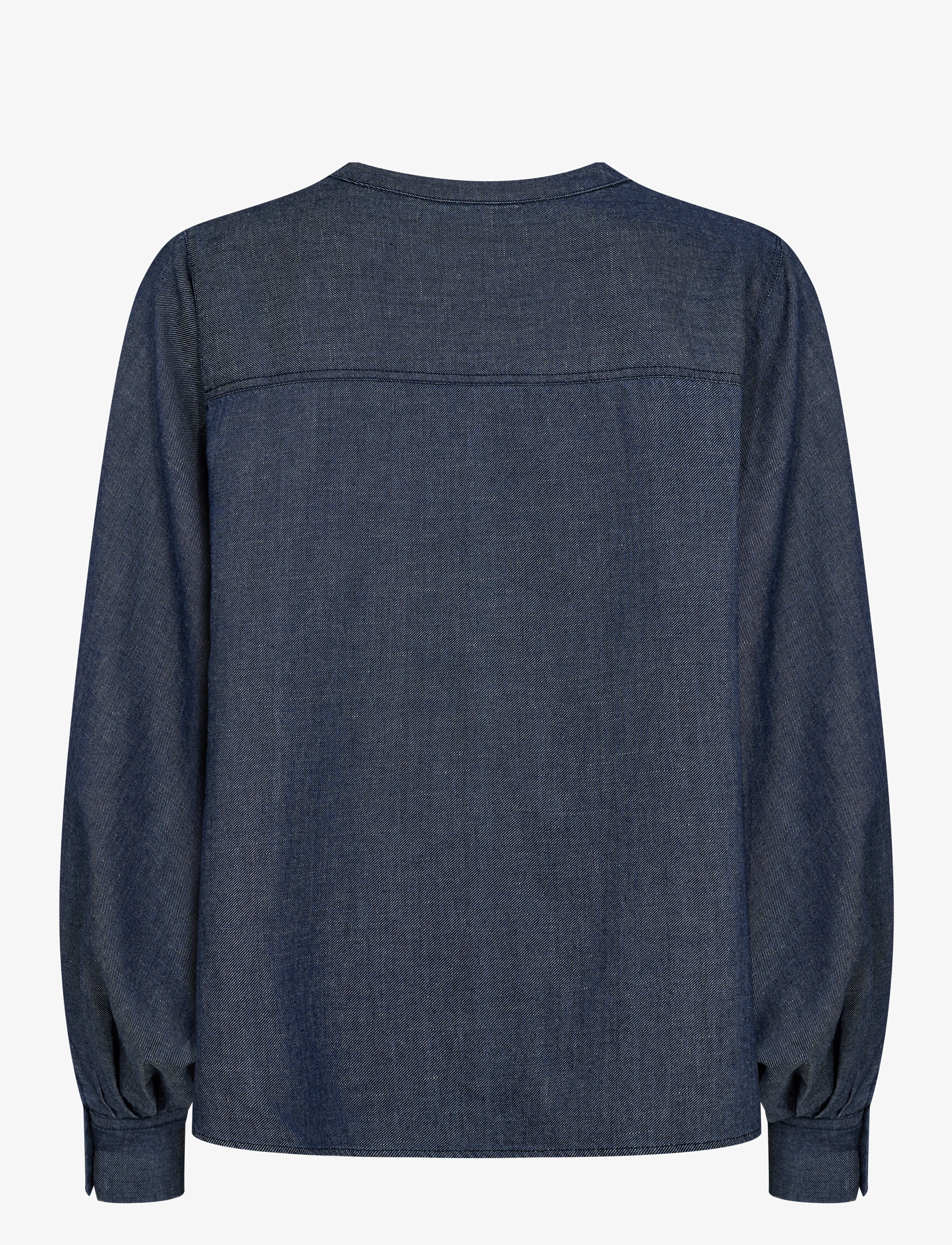 MOS MOSH - MMYen Denim Blouse - long sleeved blouses - dark blue - 1