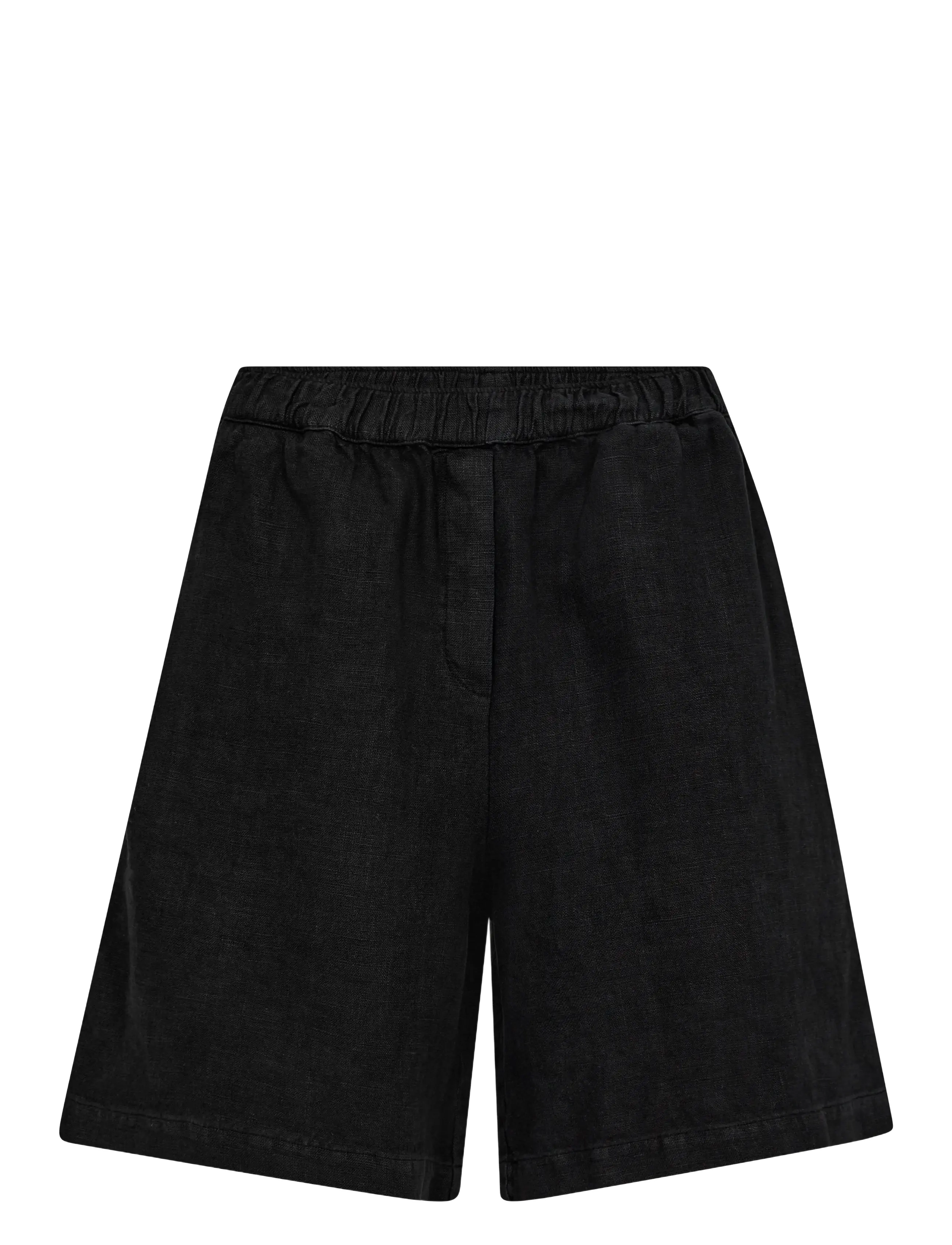 MOS MOSH Mmemmie Linen Bermuda Shorts, XS, Black, Shorts > Bermudas, Dame