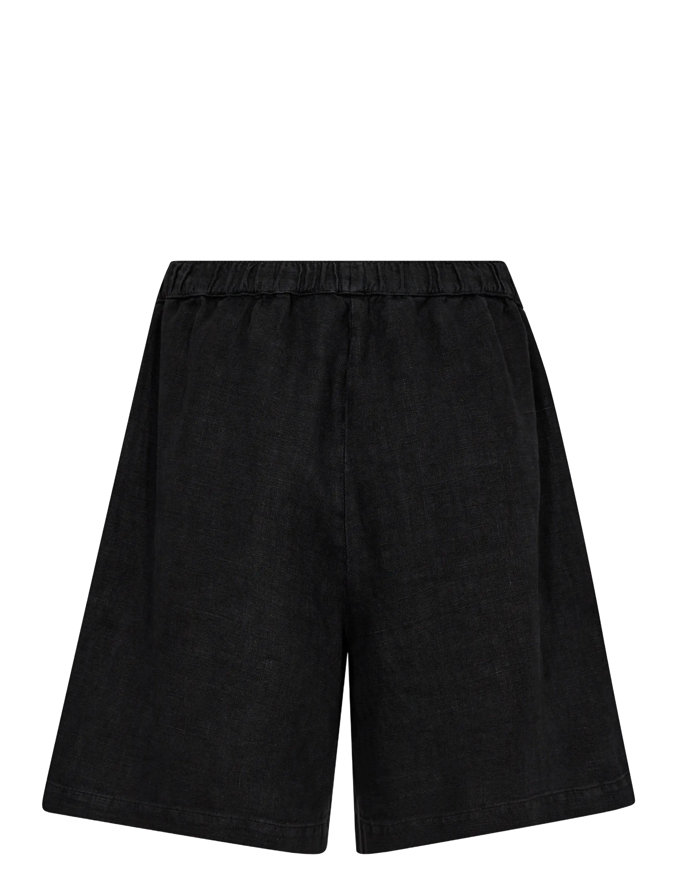 MOS MOSH - MMEmmie linen Bermuda Shorts - linneshorts - black - 1