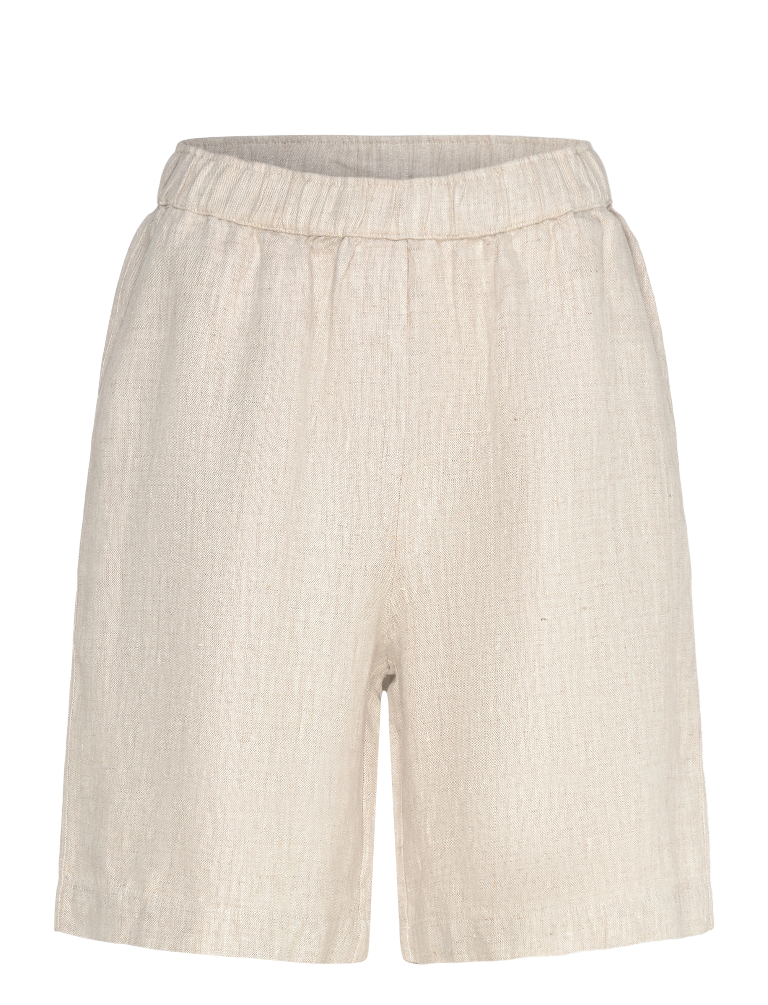 MOS MOSH Mmemmie Linen Bermuda Shorts, L, Beige - Bermudas, Frauen