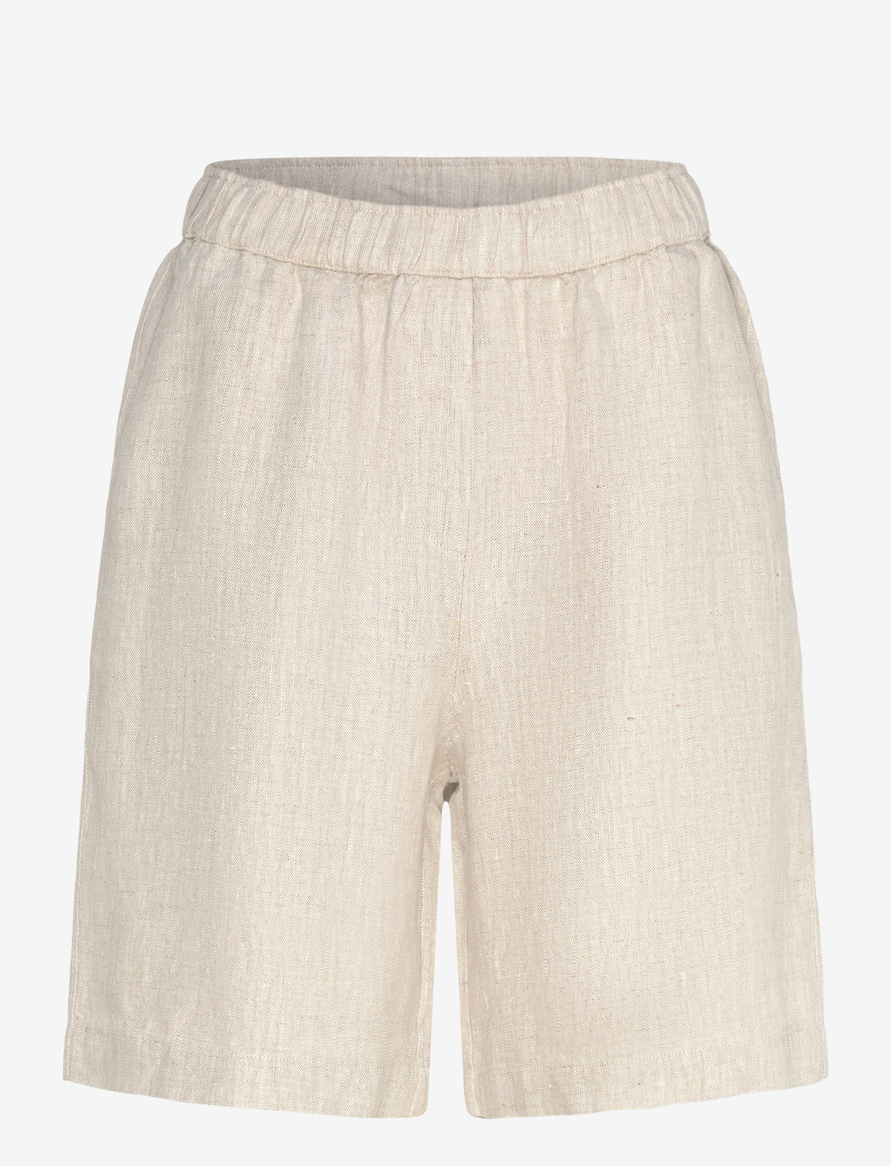 MOS MOSH - MMEmmie linen Bermuda Shorts - linneshorts - cement - 0