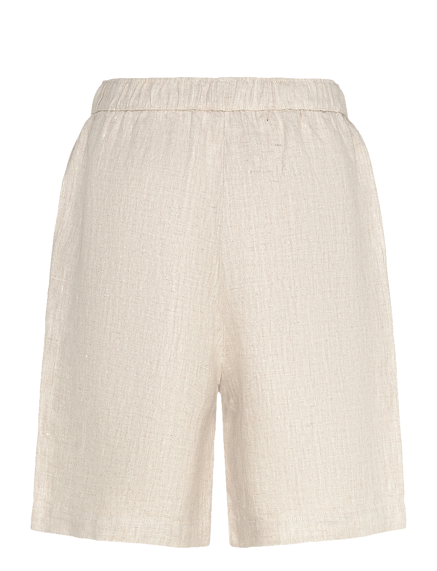 MOS MOSH - MMEmmie linen Bermuda Shorts - linased lühikesed püksid - cement - 1