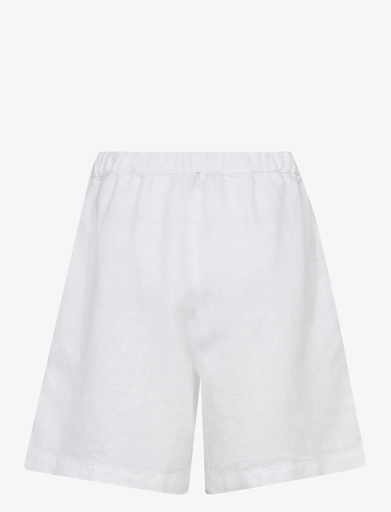 MOS MOSH - MMEmmie linen Bermuda Shorts - linased lühikesed püksid - white - 1