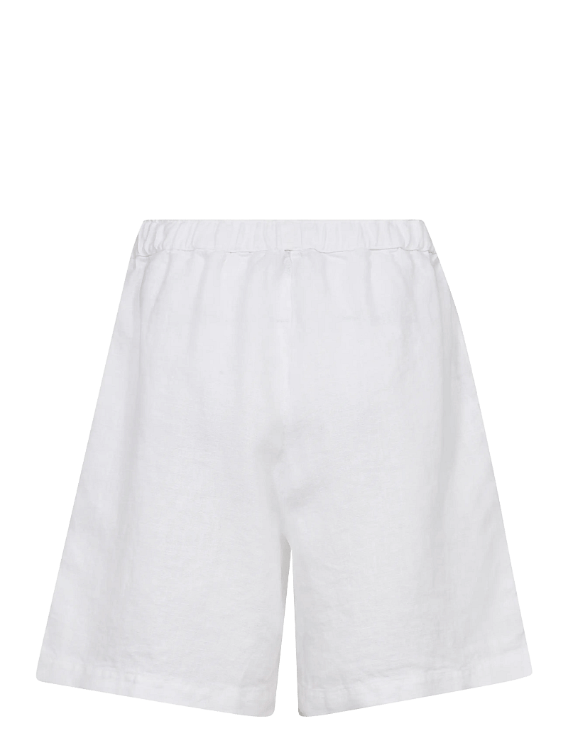 MOS MOSH - MMEmmie linen Bermuda Shorts - linased lühikesed püksid - white - 1