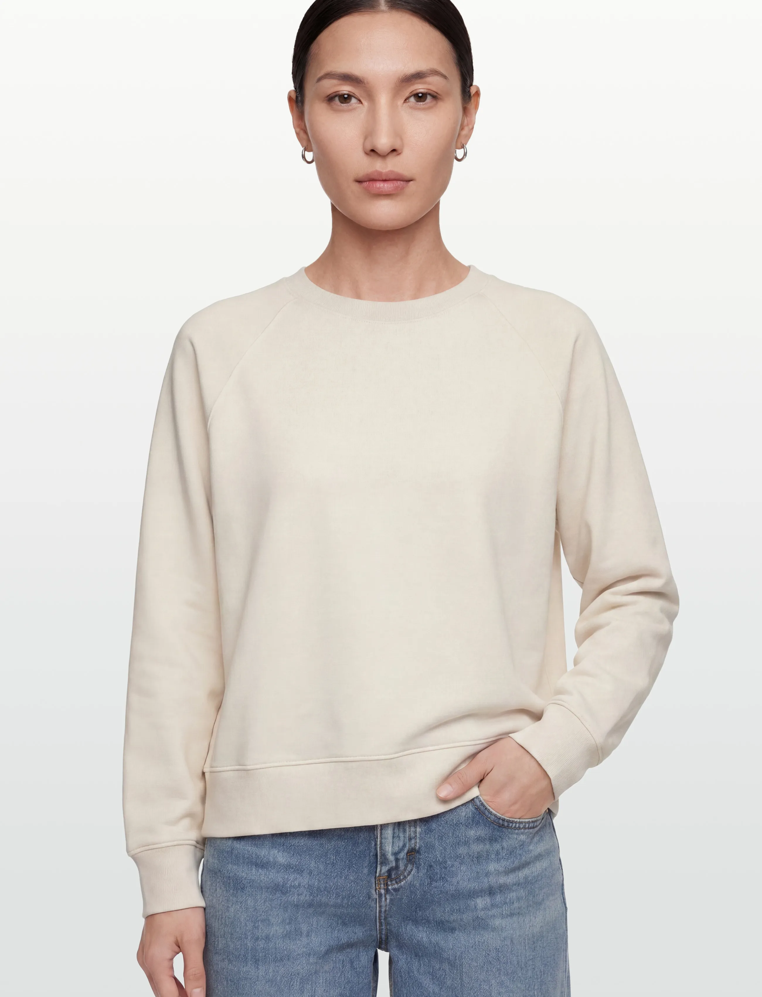 MOS MOSH - MMAbello O-LS Basic Sweatshirt - modetrender - ecru - 3