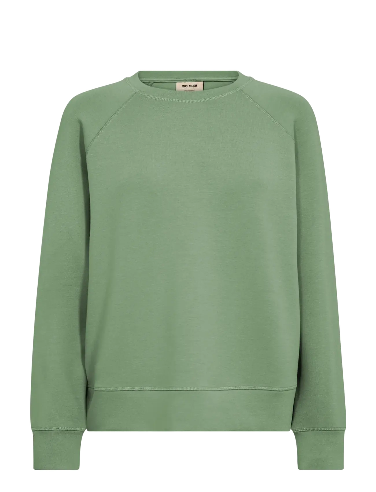 MOS MOSH Mmabello O-Ls Basic Sweatshirt, M, Green, Sweatshirts & Hættetrøjer > Sweatshirts, Dame