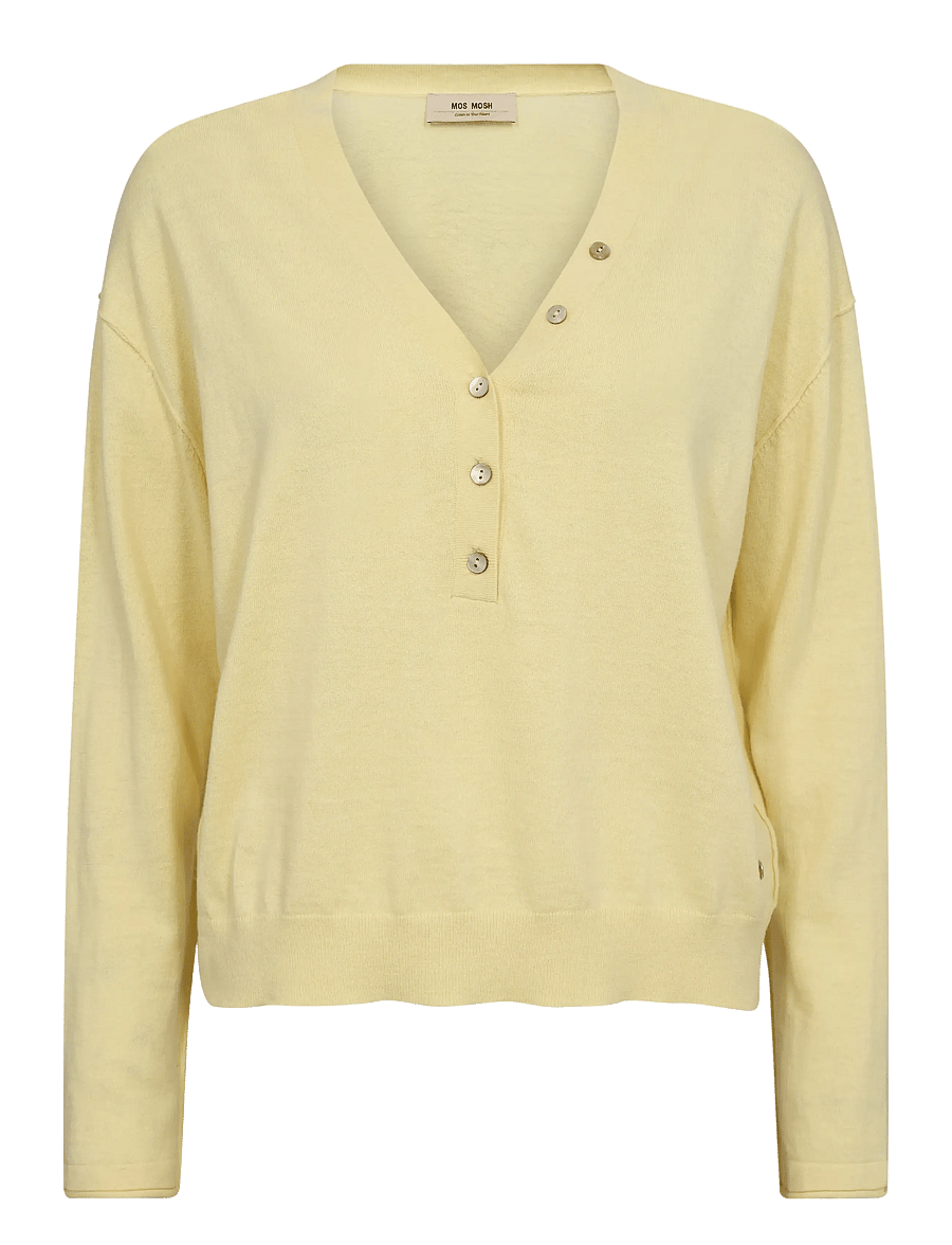 MOS MOSH - MMChani Placket Knit - kašmiir - french vanilla - 0