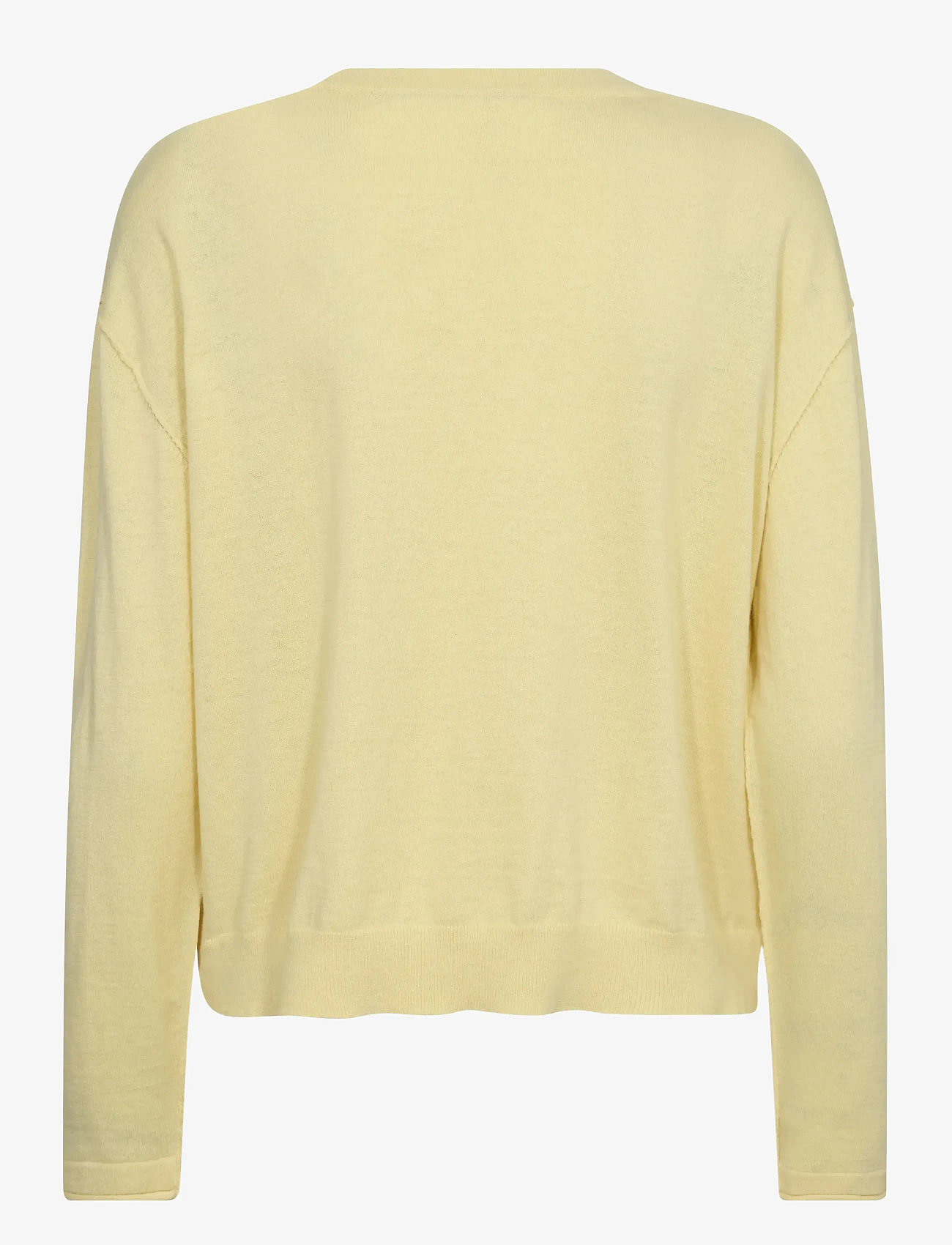 MOS MOSH - MMChani Placket Knit - efterårstøj - french vanilla - 1