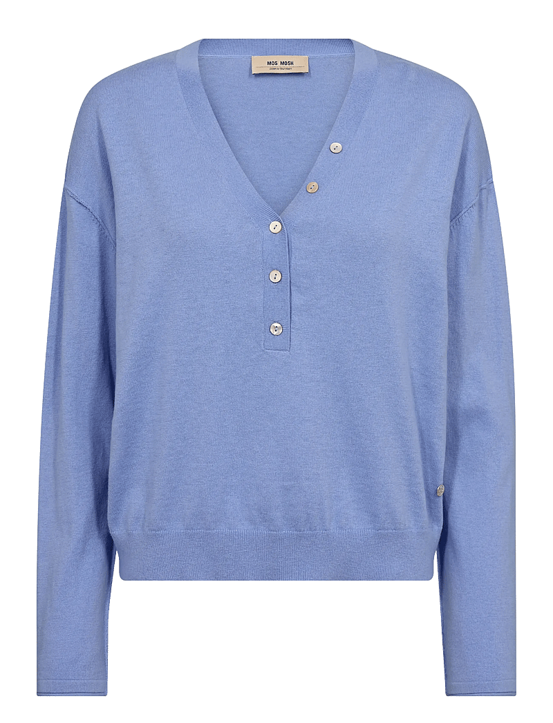 MOS MOSH - MMChani Placket Knit - kaschmir - hydrangea - 0