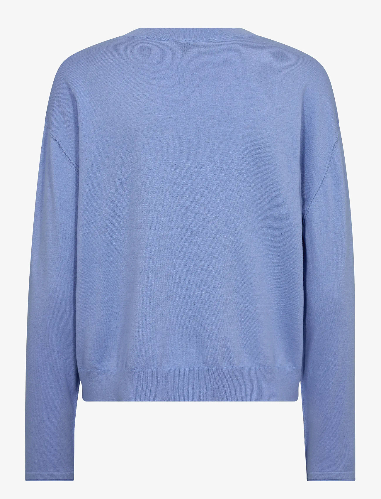 MOS MOSH - MMChani Placket Knit - efterårstøj - hydrangea - 1