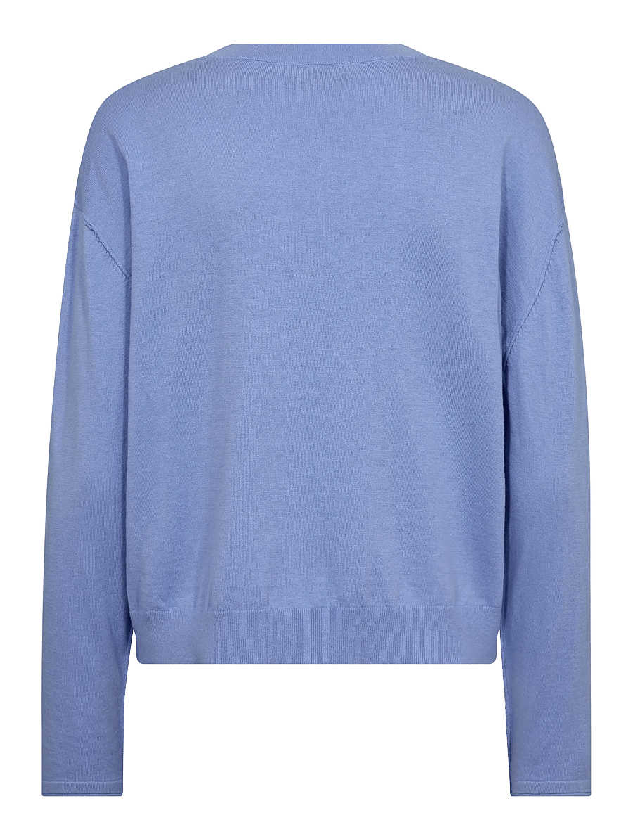 MOS MOSH - MMChani Placket Knit - kašmiir - hydrangea - 1