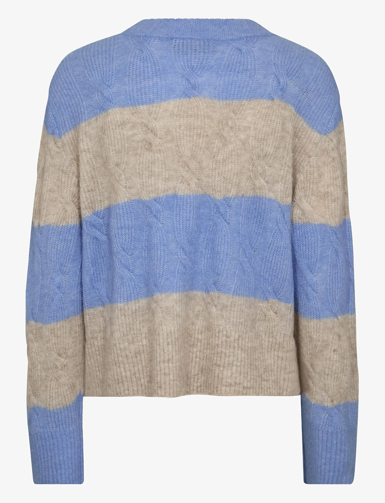 MOS MOSH - MMAryna Aidy O-Neck Knit - striktrøjer - hydrangea - 1