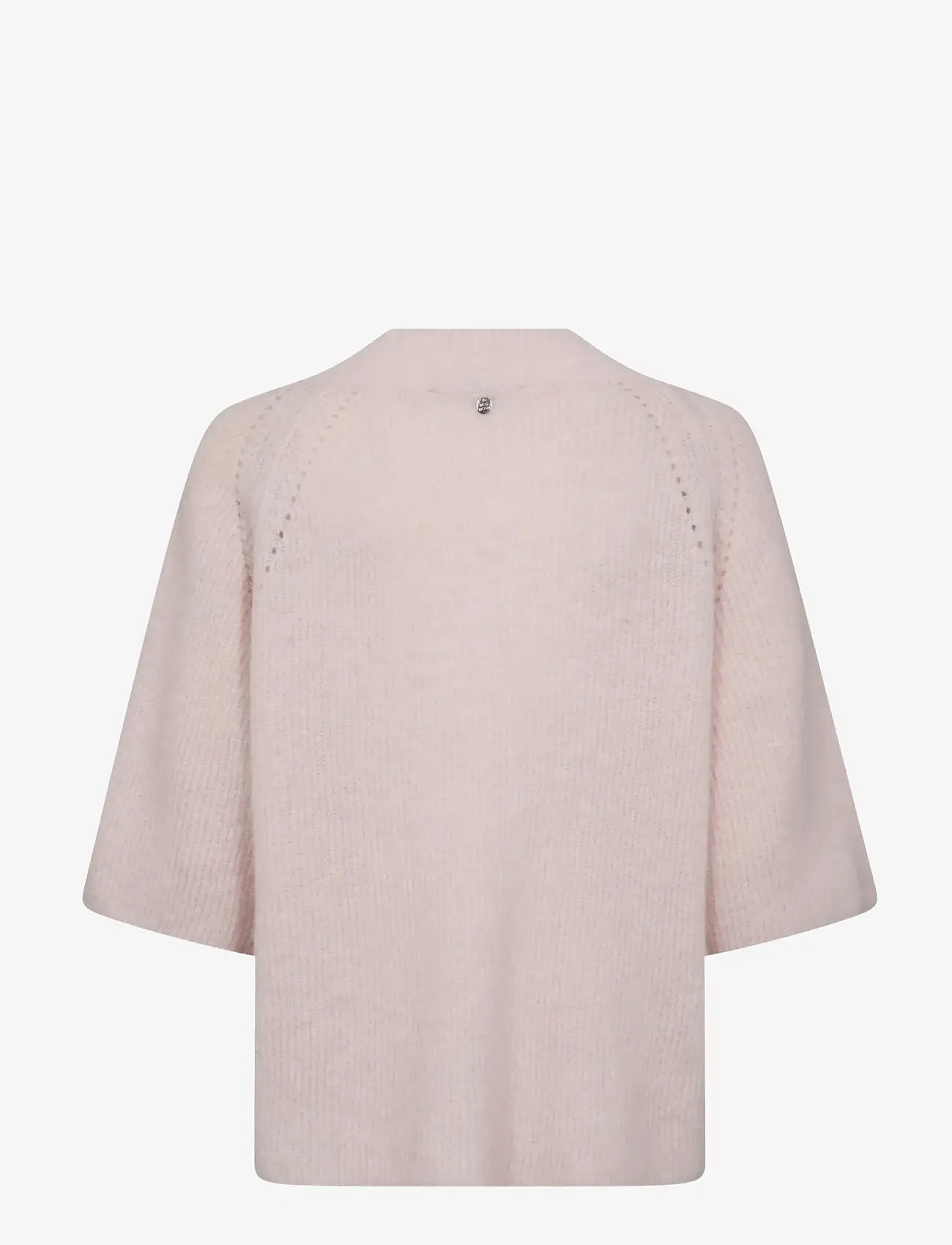 MOS MOSH - MMTaci 3/4 V-Neck Knit - striktrøjer - ballet slipper - 1