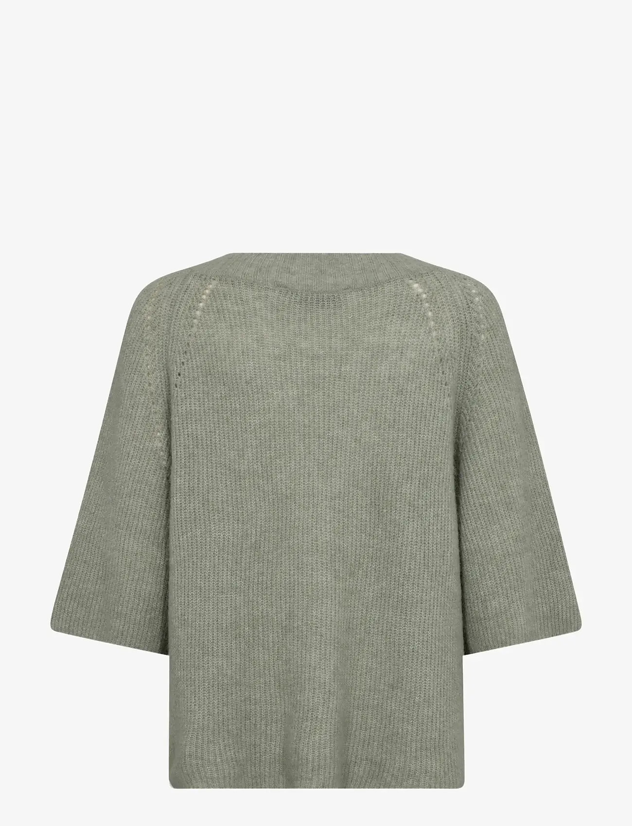 MOS MOSH - MMTaci 3/4 V-Neck Knit - sviitrid - shadow - 1