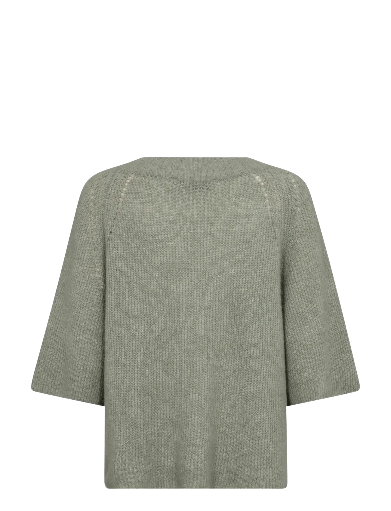 MOS MOSH - MMTaci 3/4 V-Neck Knit - gebreide truien - shadow - 1