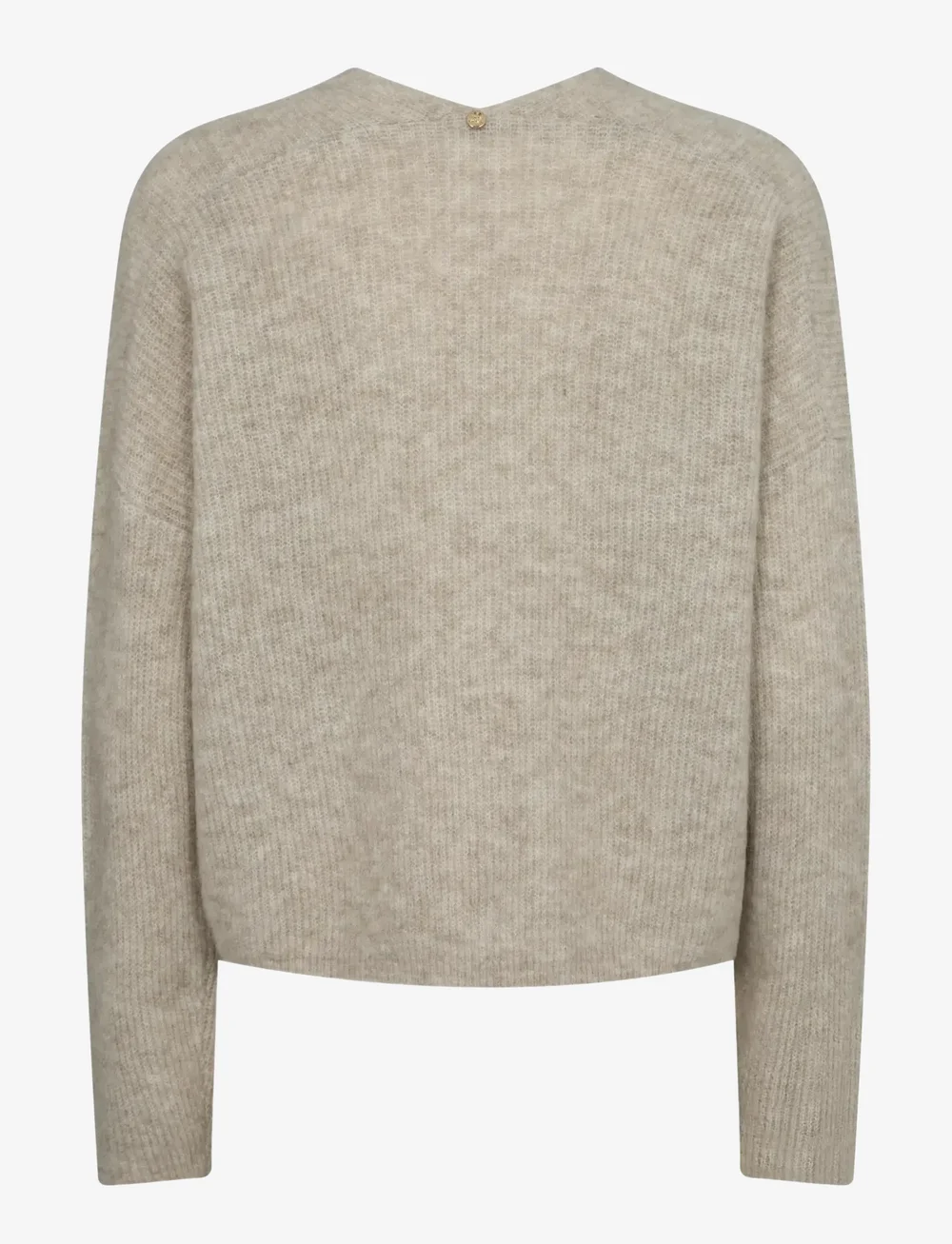 MOS MOSH - MMThora Relax Knit Cardigan - koftor - feather gray - 1