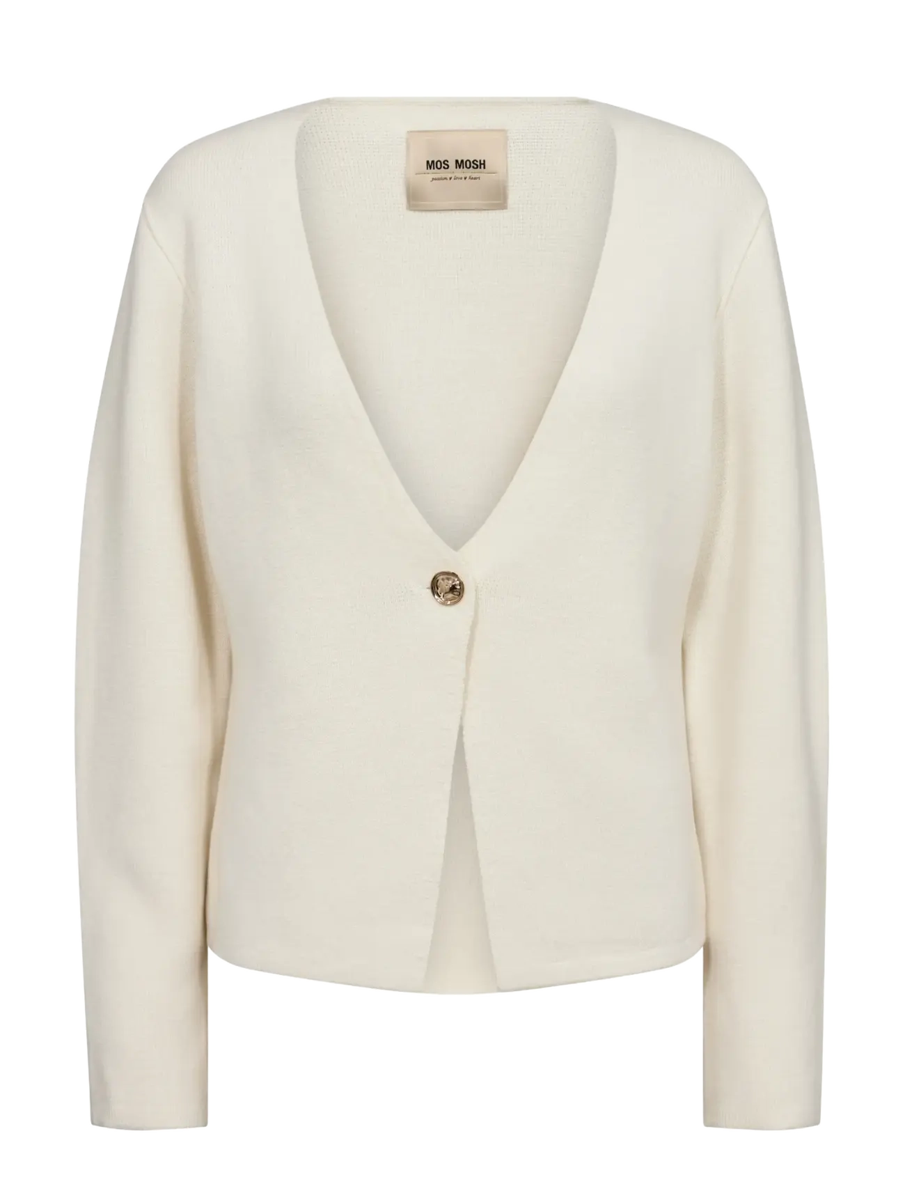 MOS MOSH MMTaegan Knit Cardigan - Stickat - ECRU / cream