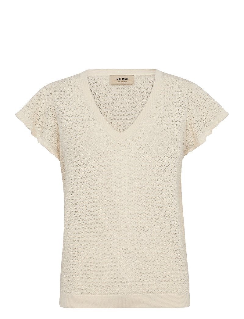 MOS MOSH - MMGanna Pattern V-neck Knit - pullover - ecru - 0