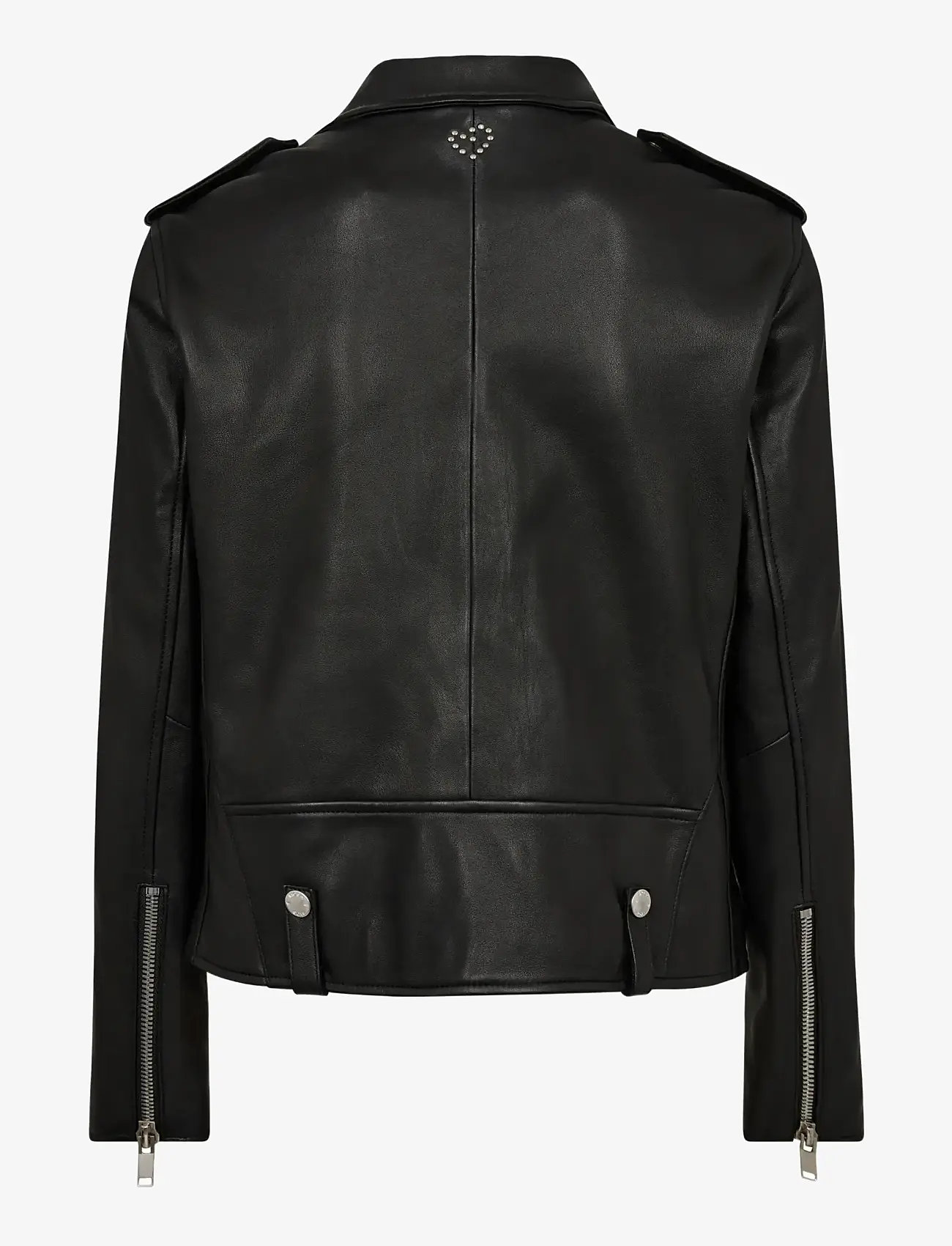 MOS MOSH - MMMitchel Mol Leather Jacket - kurtki wiosenne - black - 1