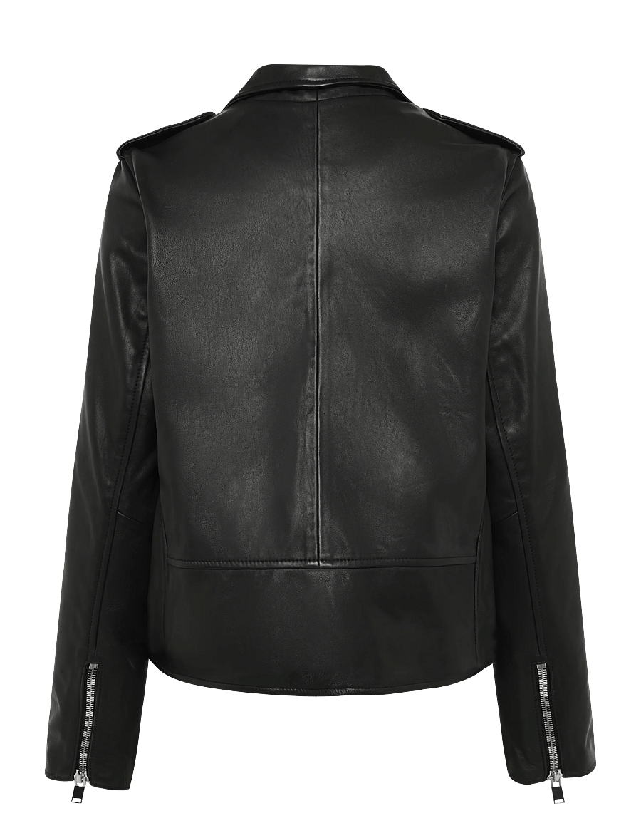 MOS MOSH - MMMitchel Mol Leather Jacket - læderjakker - black - 2