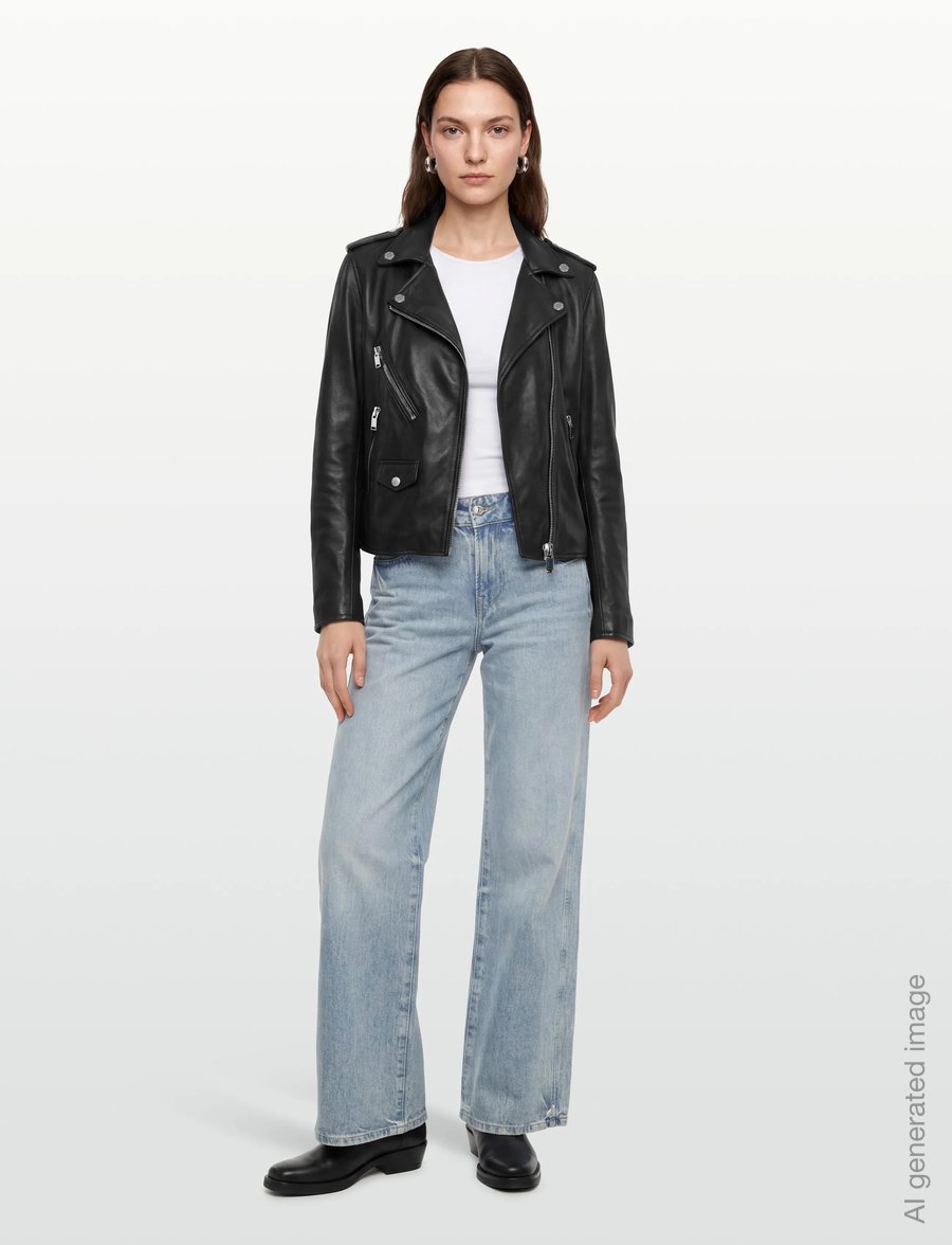 MOS MOSH - MMMitchel Mol Leather Jacket - læderjakker - black - 0