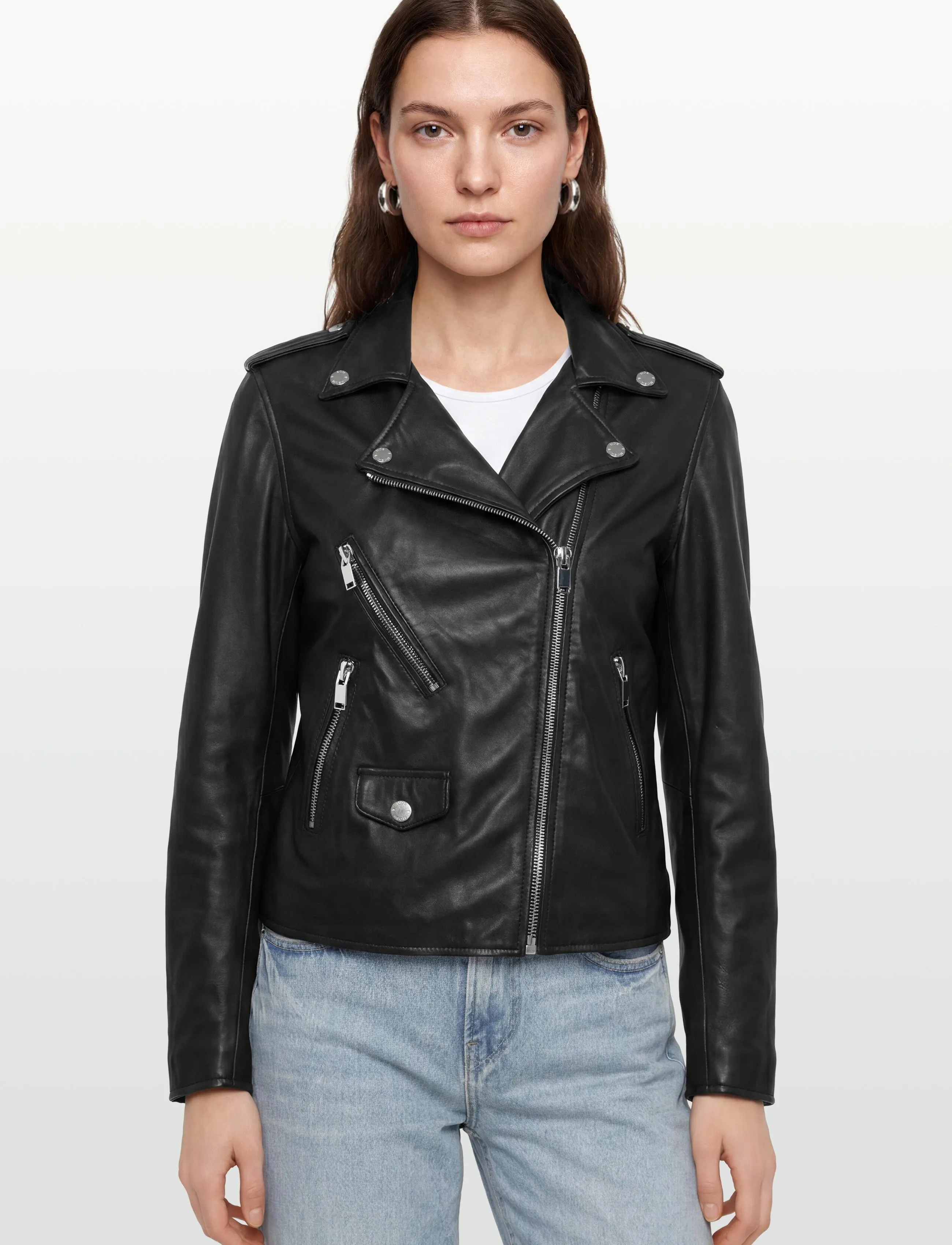 MOS MOSH - MMMitchel Mol Leather Jacket - frühlingsjacken - black - 3