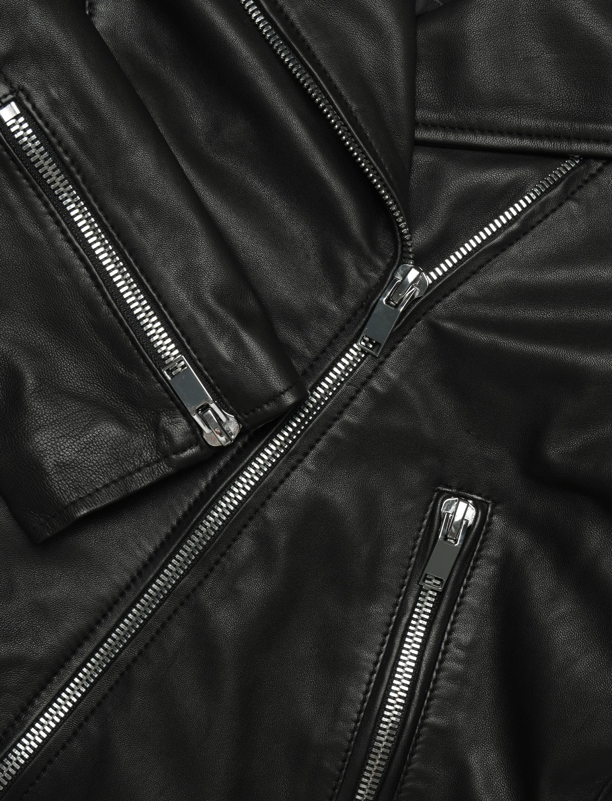 MOS MOSH - MMMitchel Mol Leather Jacket - kevadjoped - black - 3