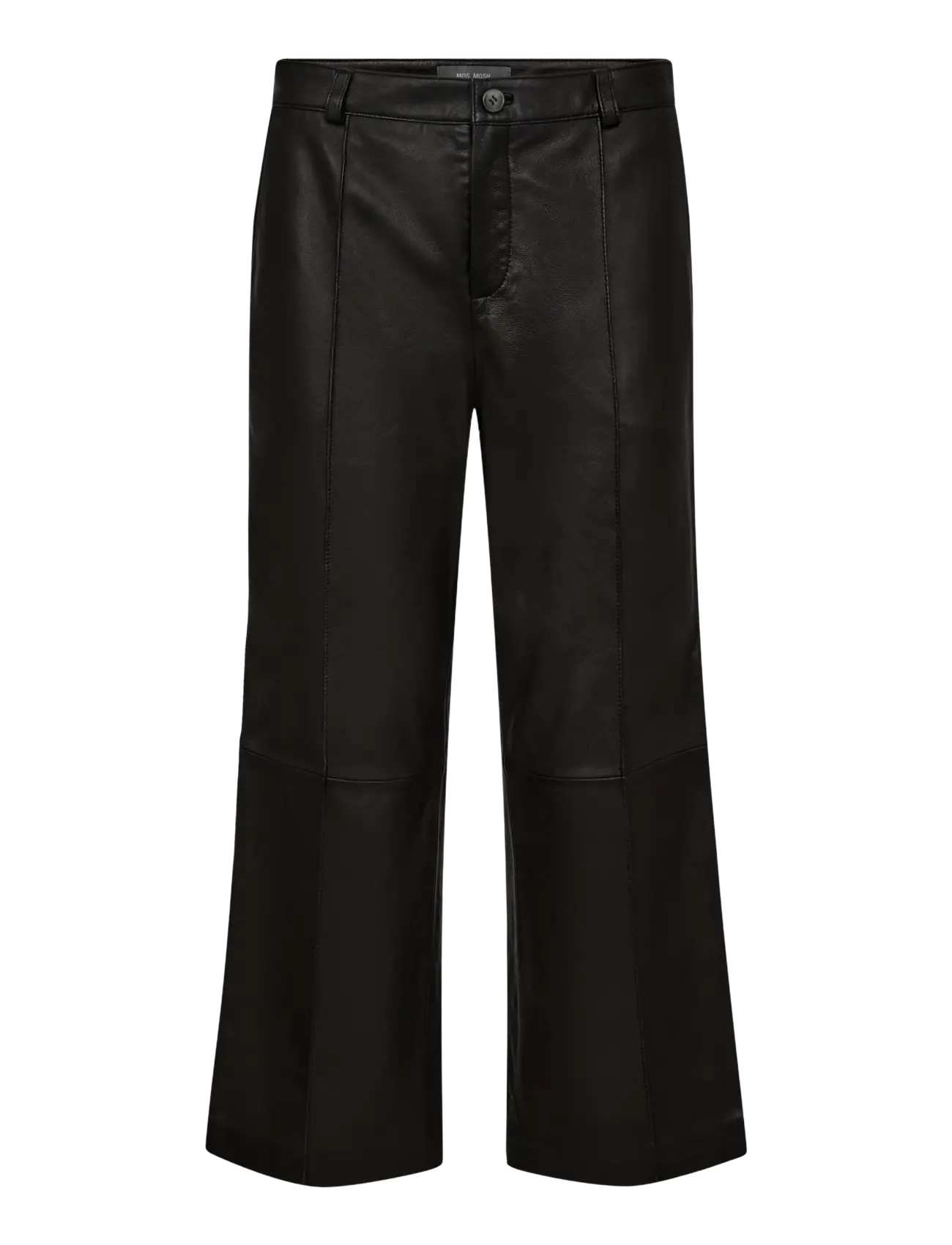 MOS MOSH MMComo Leather Pant - Tøj - BLACK / black